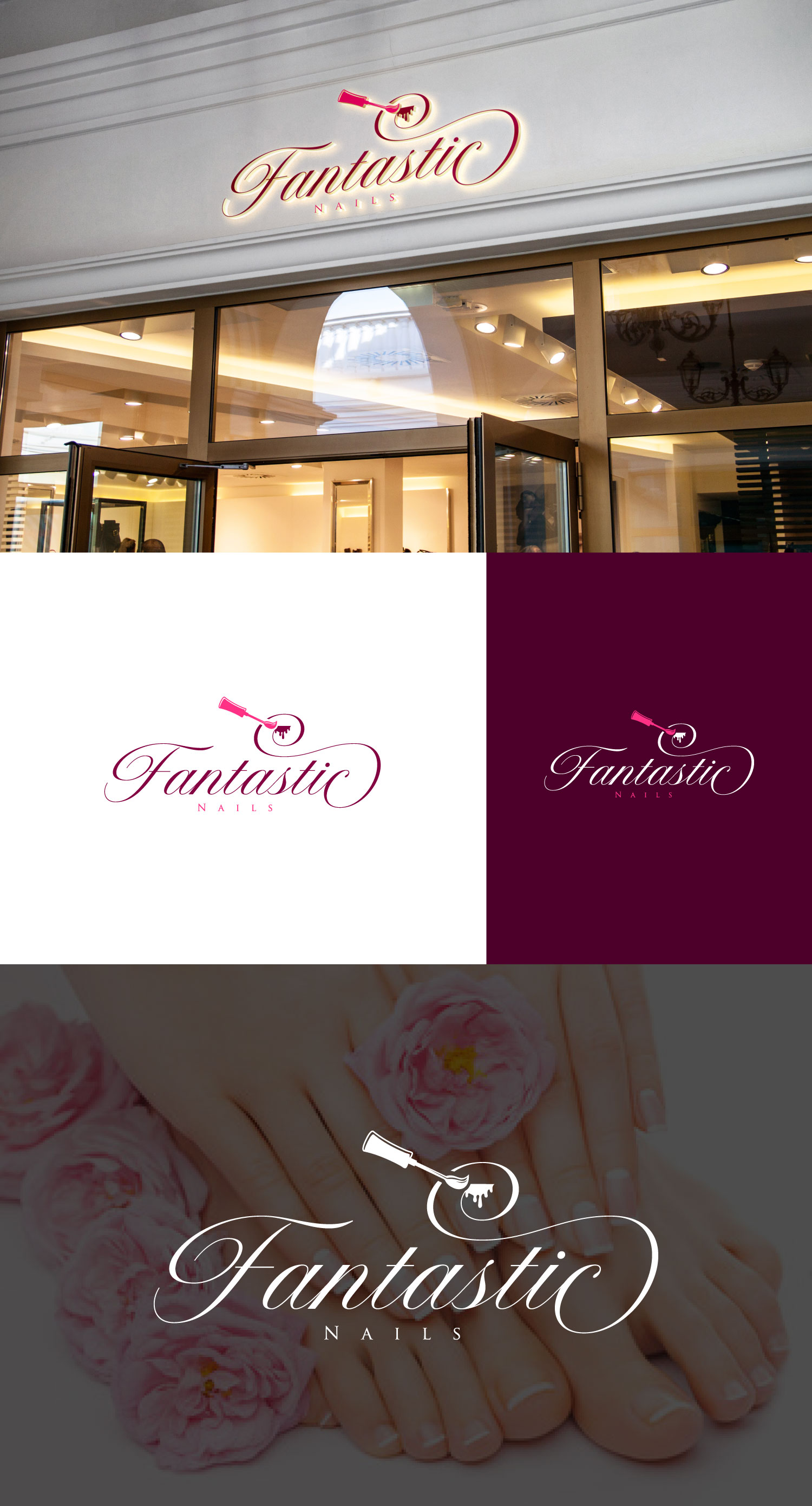 Logo Design by AyaanArt for Fantastic Nails, LLC. | Design #30271824