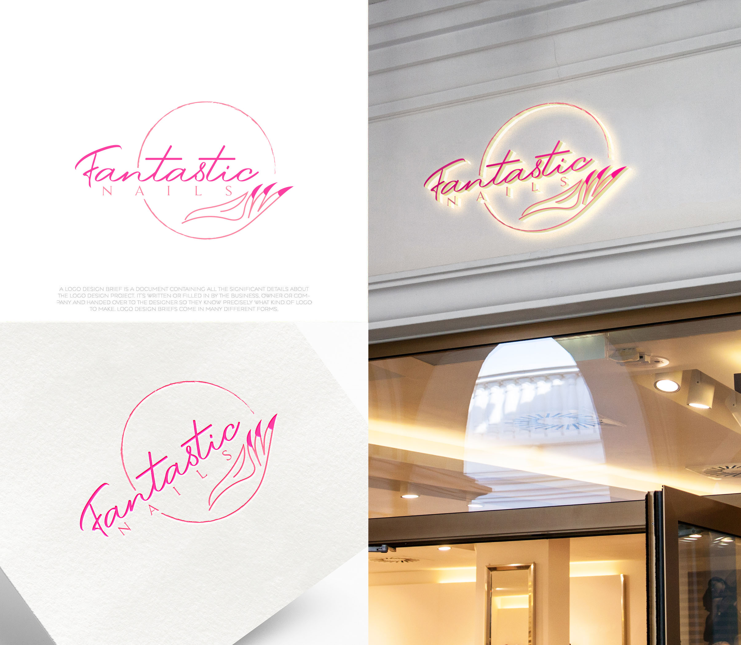Logo Design by aexoagency for Fantastic Nails, LLC. | Design #30270564