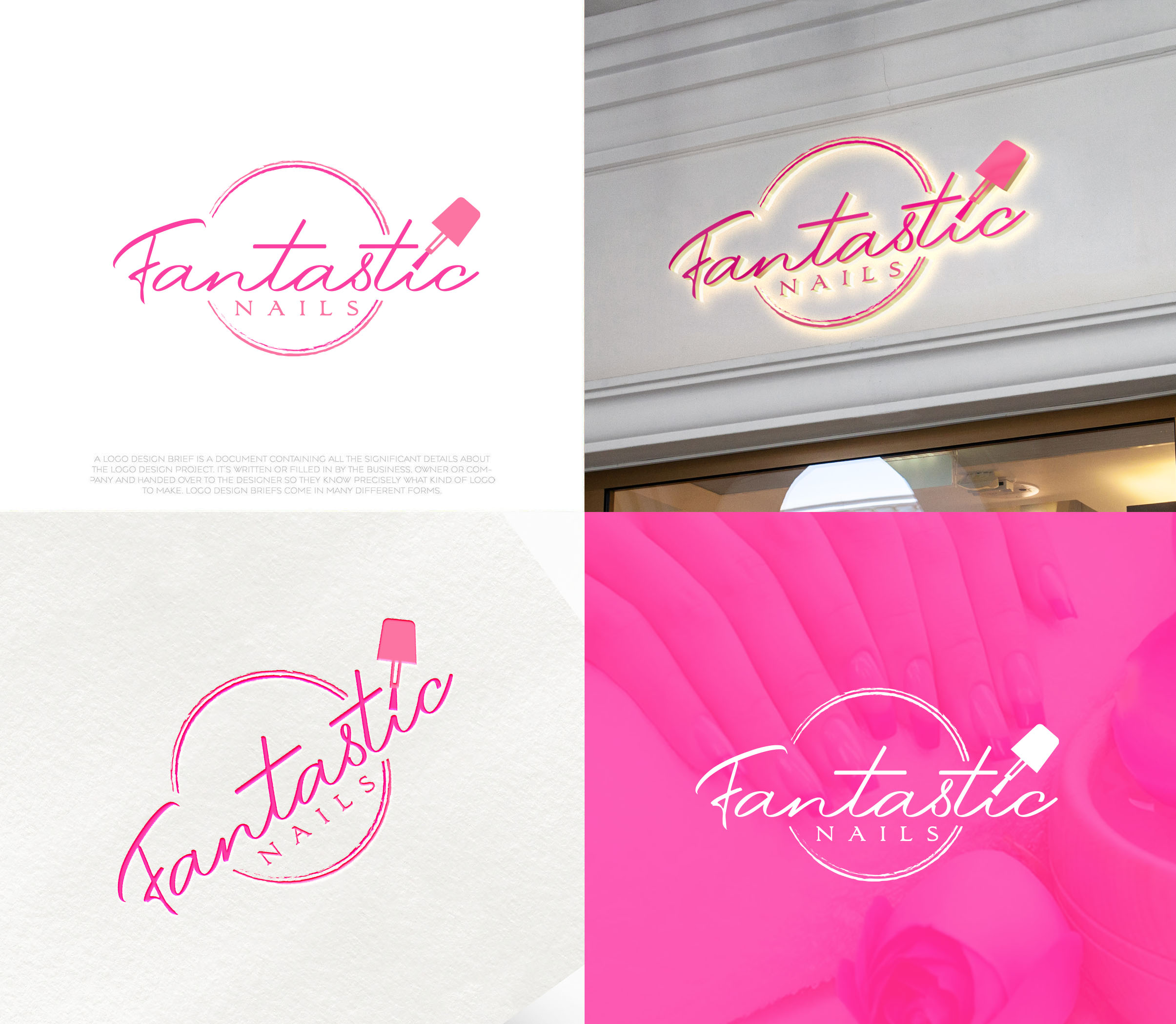 Logo Design by aexoagency for Fantastic Nails, LLC. | Design #30270720