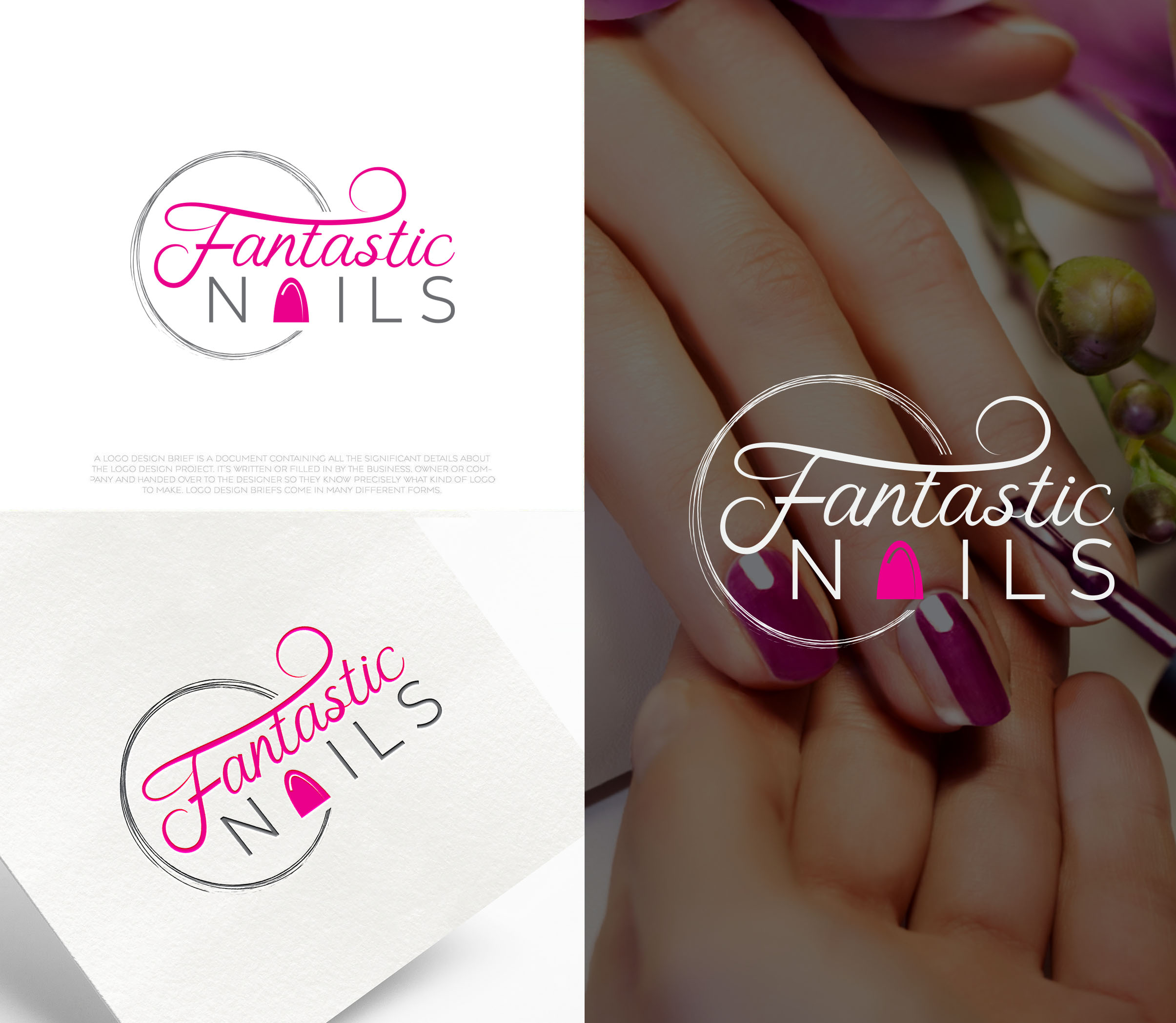 Logo Design by aexoagency for Fantastic Nails, LLC. | Design #30271546