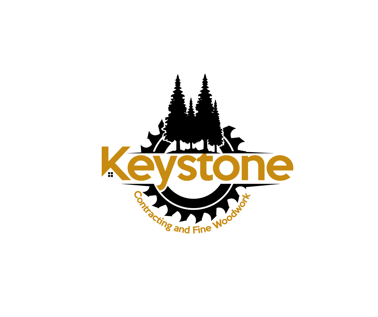 Logo Design by LogoPoko for Keystone Contracting and Fine Woodwork | Design #30274808