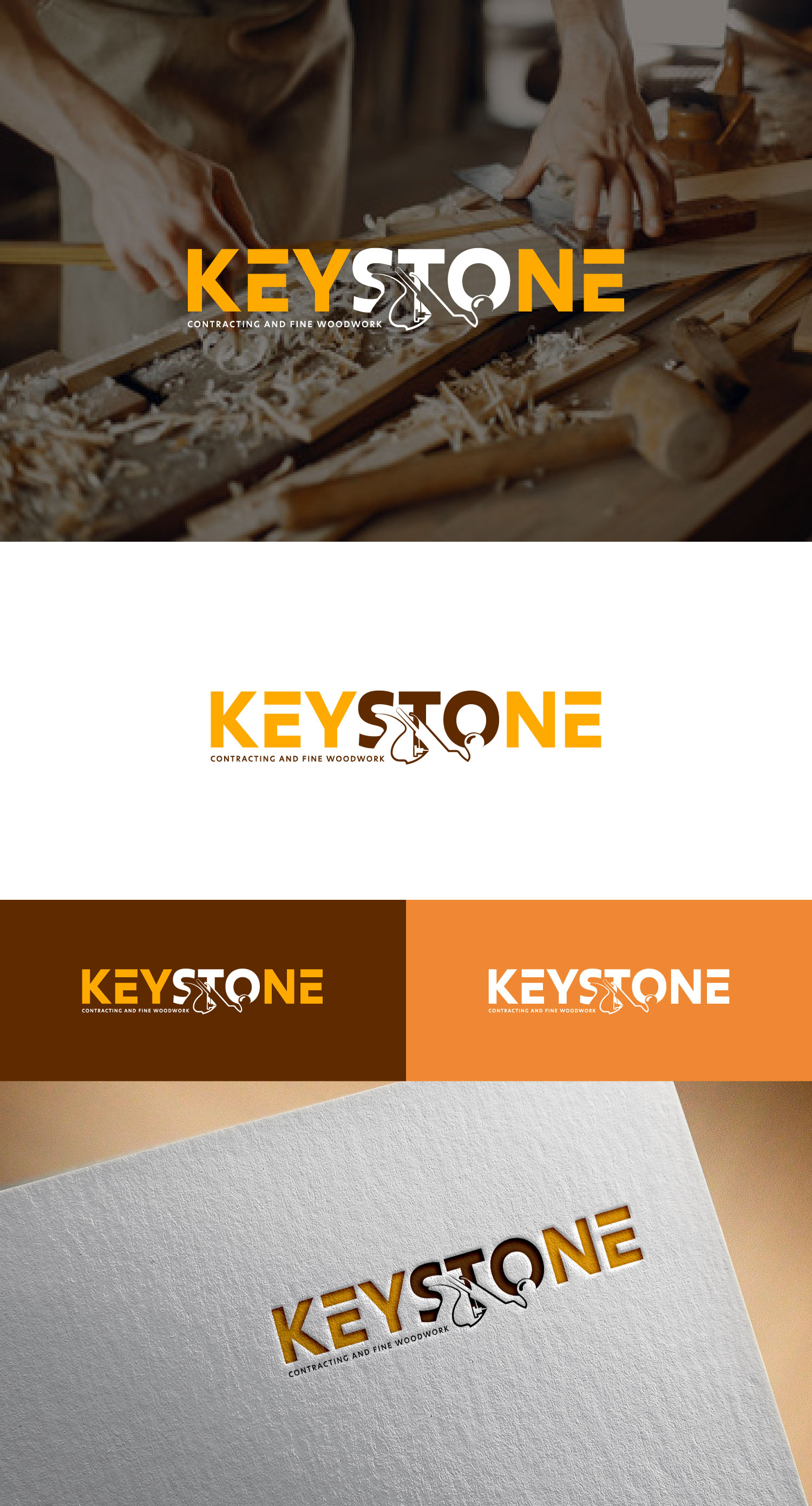 Diseño de Logo por AyaanArt para Keystone Contracting and Fine Woodwork | Diseño #30271562