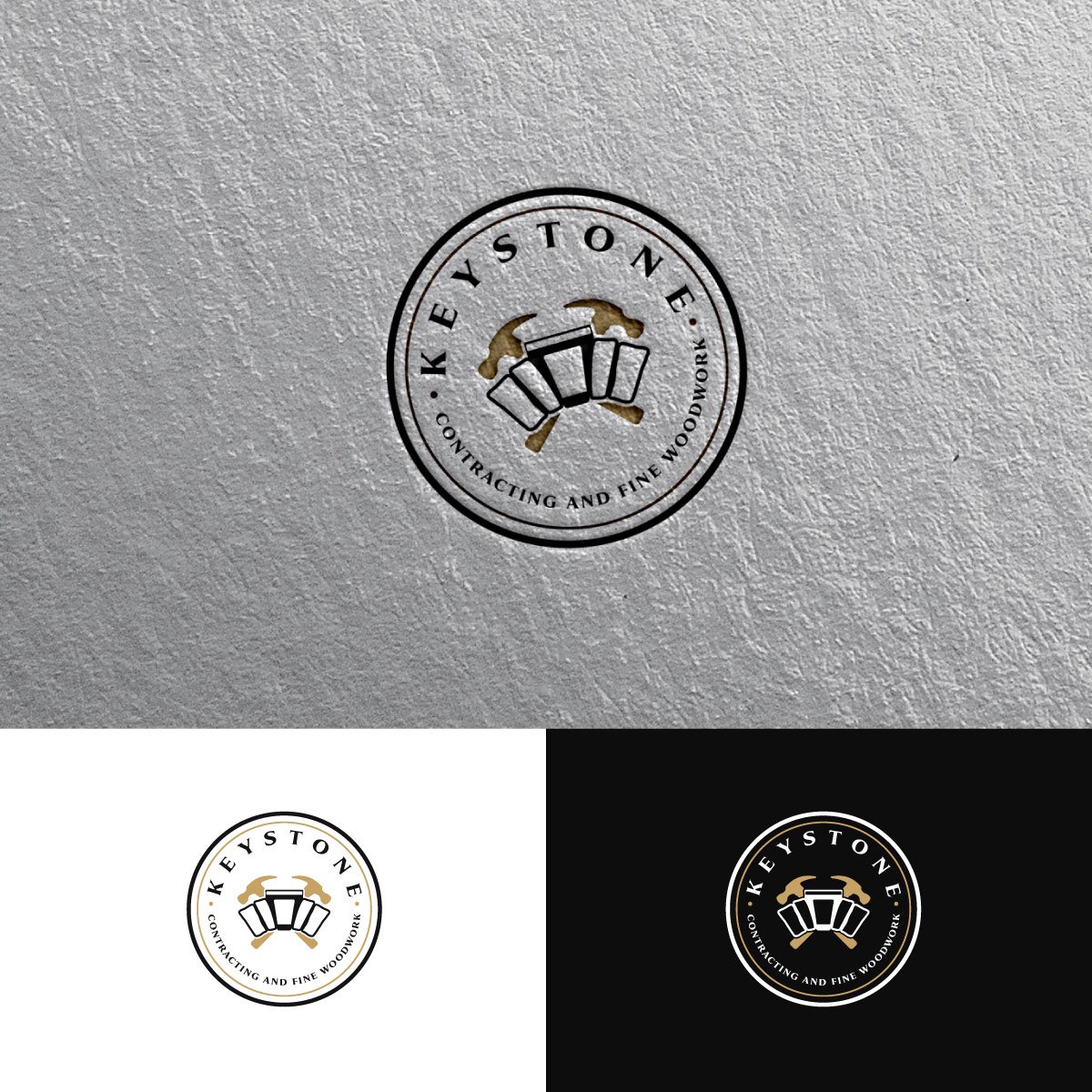 Diseño de Logo por chris Ray para Keystone Contracting and Fine Woodwork | Diseño #30270638