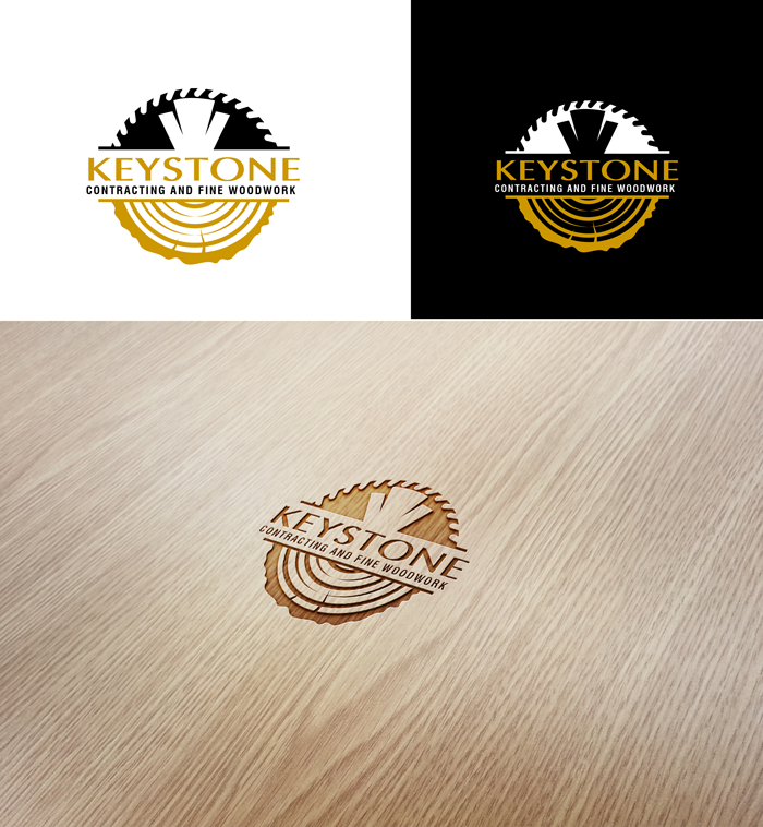 Diseño de Logo por RA-bica para Keystone Contracting and Fine Woodwork | Diseño #30270739