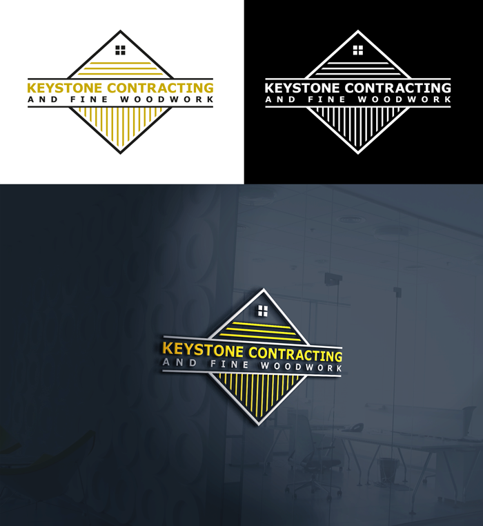 Logo-Design von RA-bica für Keystone Contracting and Fine Woodwork | Design #30271346
