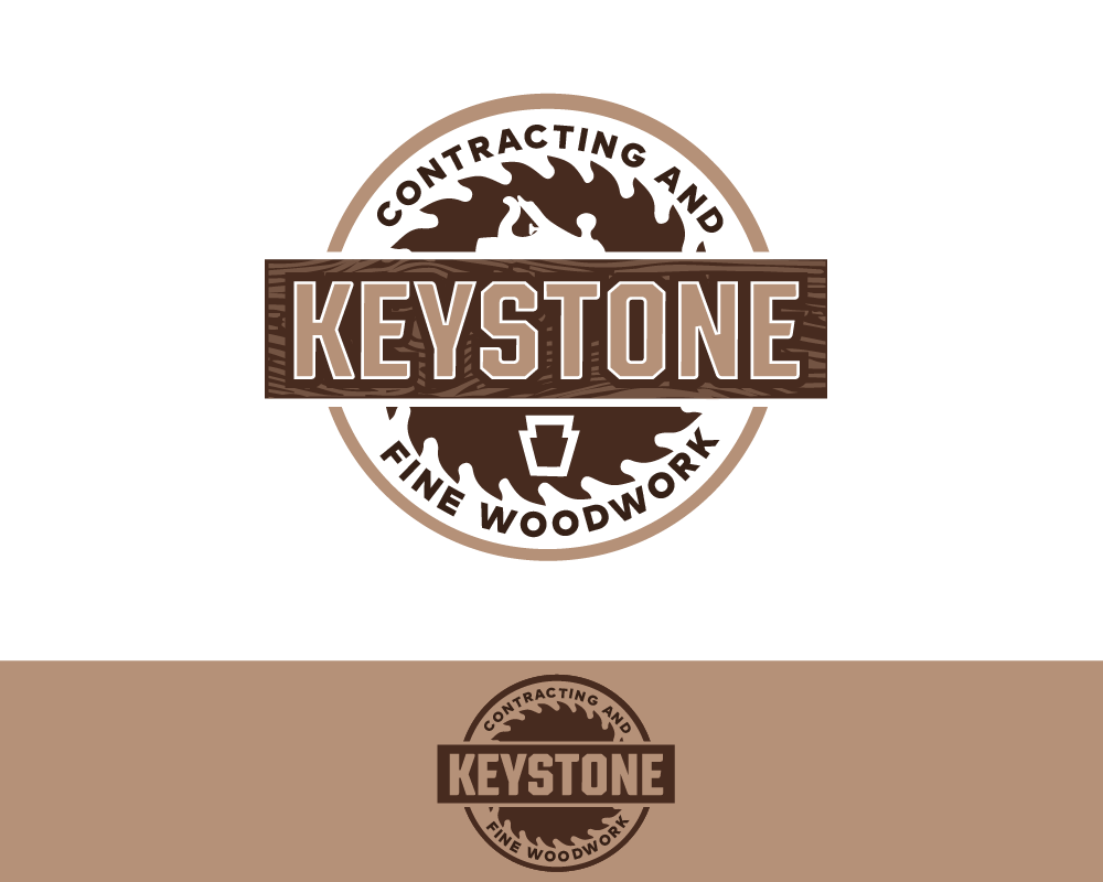 Diseño de Logo por RCDesigns para Keystone Contracting and Fine Woodwork | Diseño #30270626