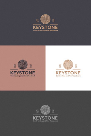 Logo Design by HWdesigns for Keystone Contracting and Fine Woodwork | Design #30269439