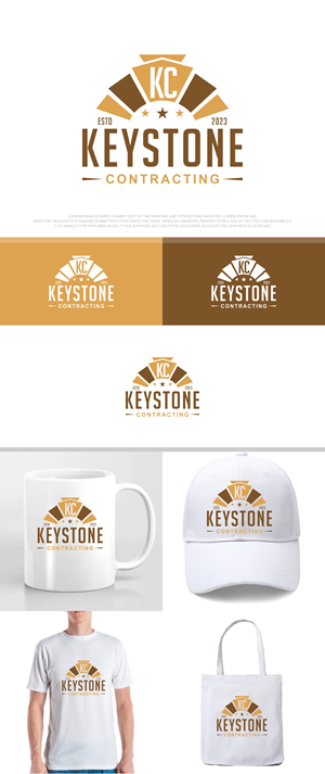 Diseño de Logo por fly  design para Keystone Contracting and Fine Woodwork | Diseño: #30270798