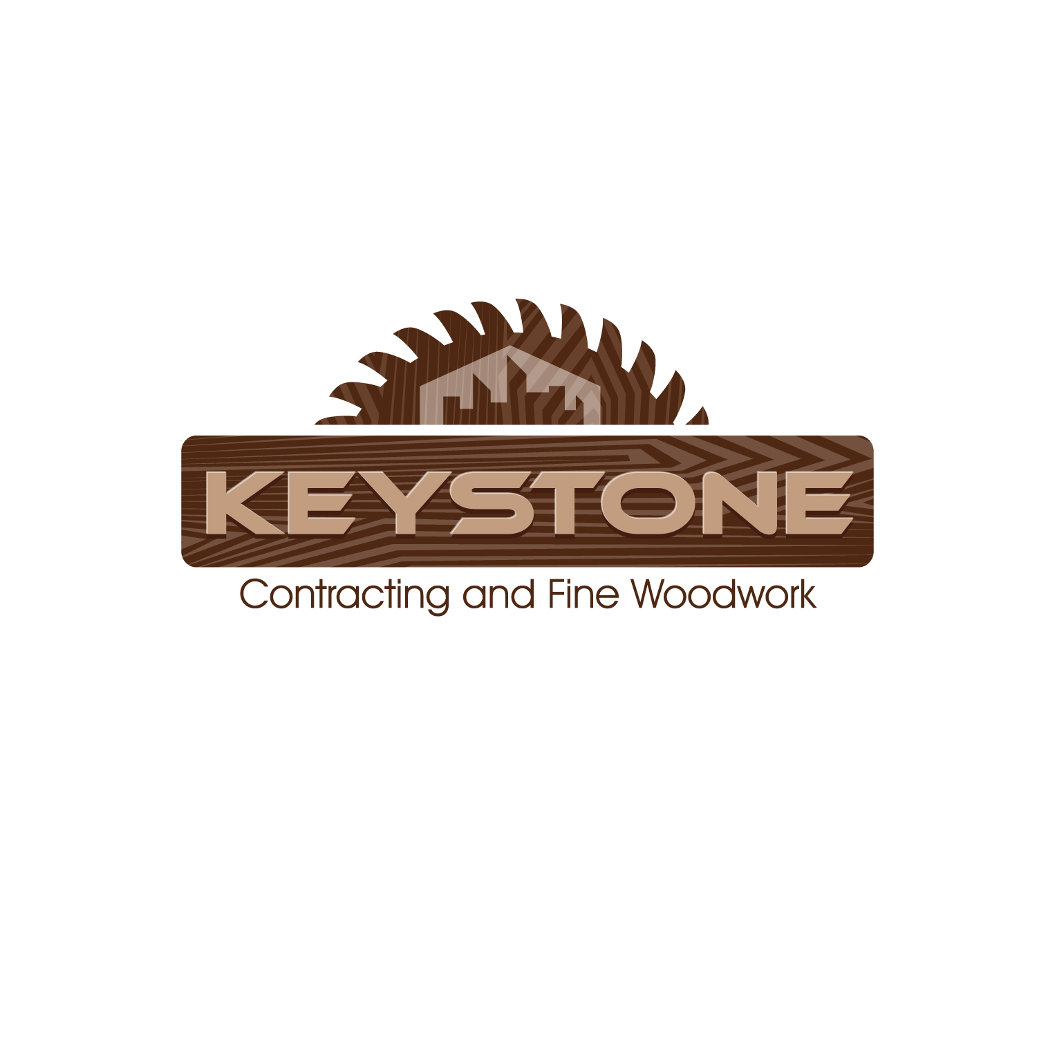 Diseño de Logo por GODDREAMCREATION para Keystone Contracting and Fine Woodwork | Diseño #30272060