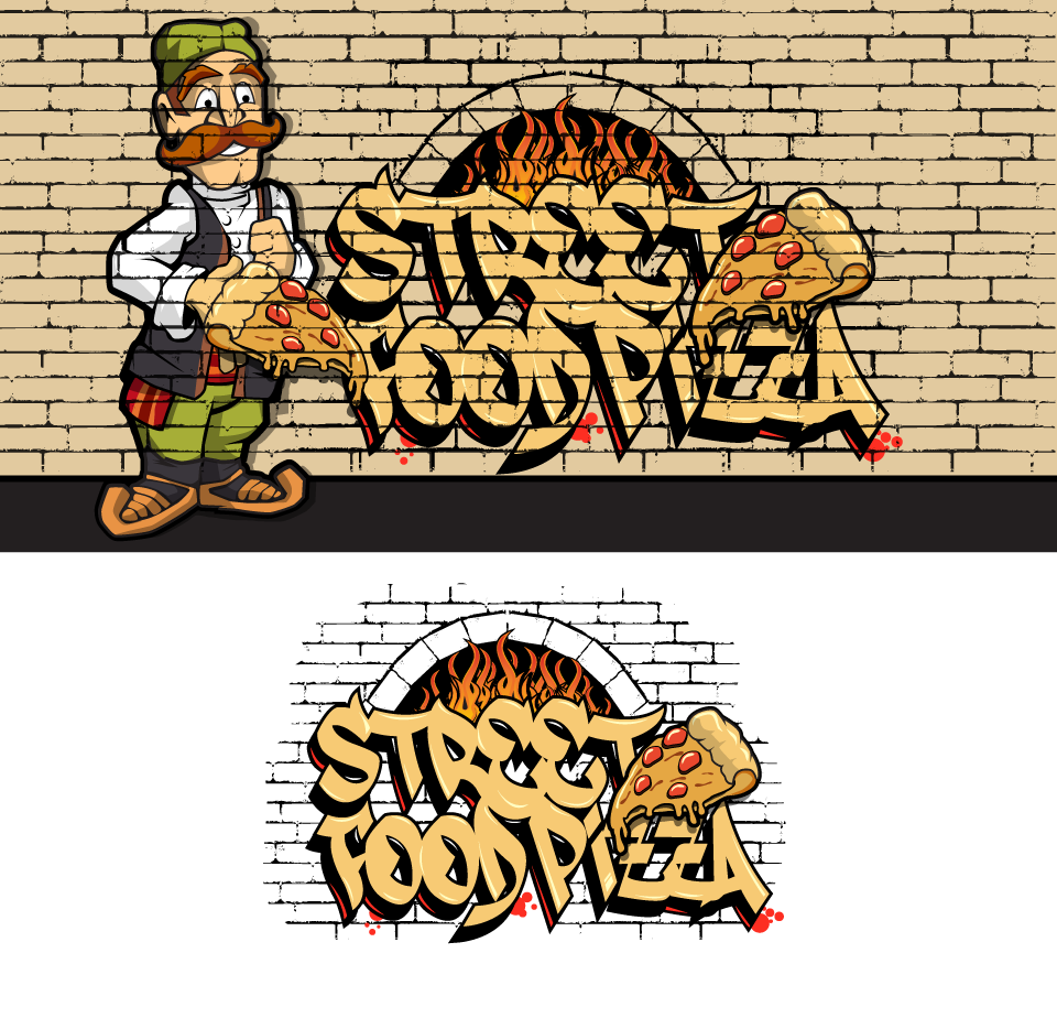Logo Design by Enz67 for Street Food Pizza  | Design #30279376