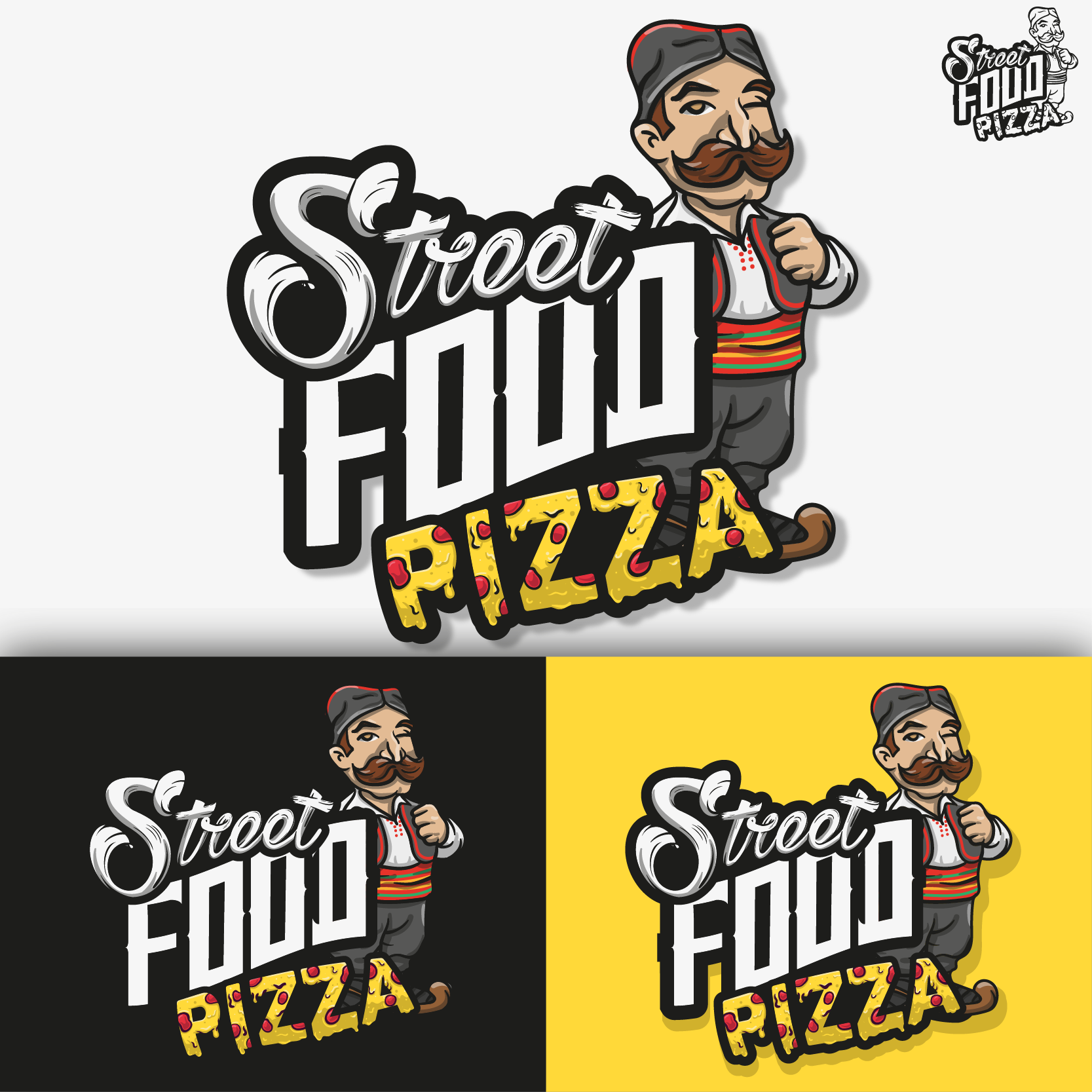 Logo Design by MJa designer for Street Food Pizza  | Design #30284307