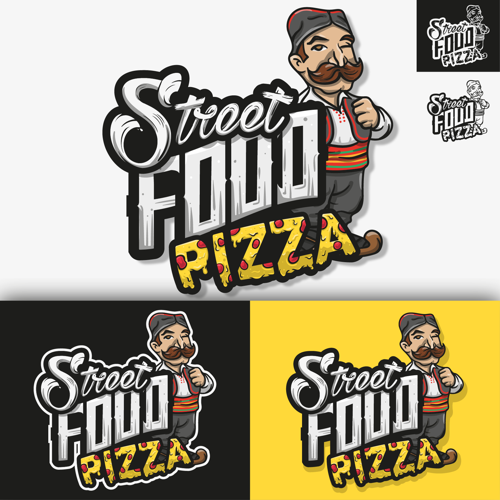 Diseño de Logo por MJa designer para Street Food Pizza  | Diseño #30294343