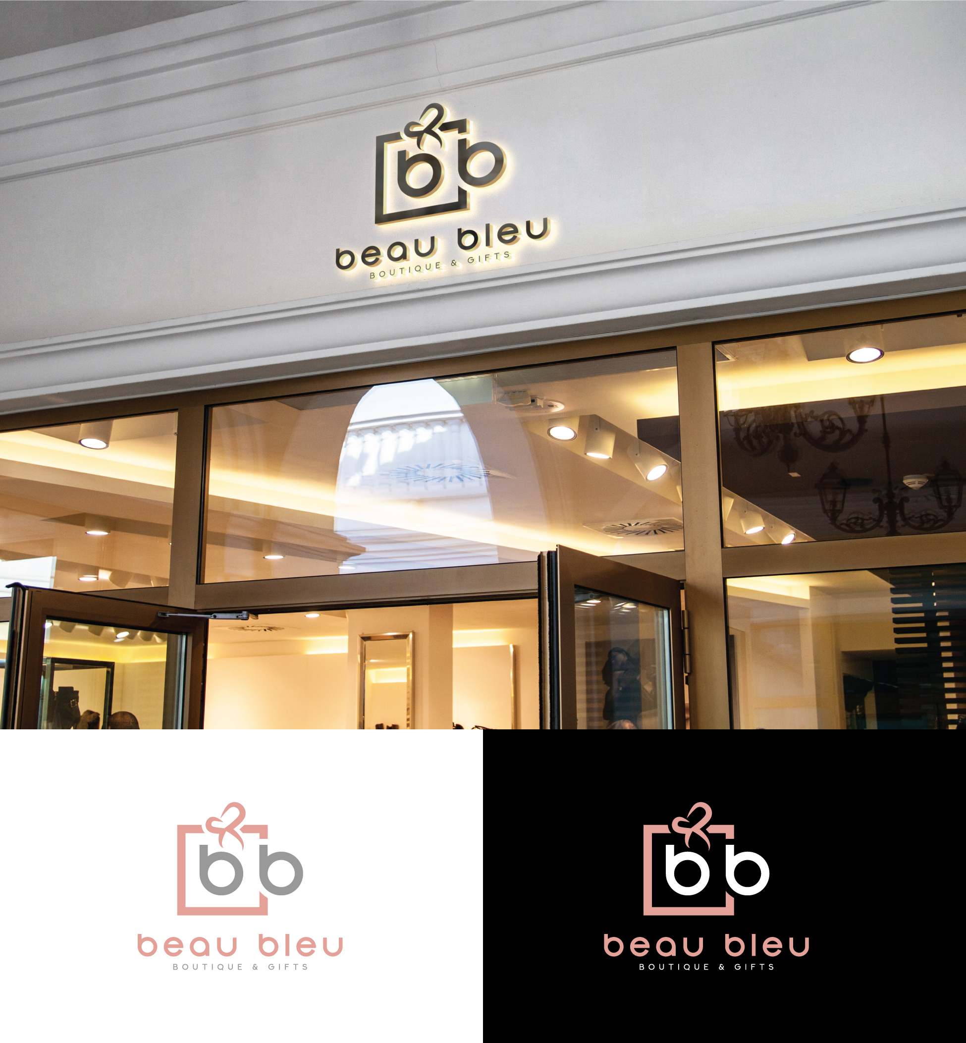 Logo-Design von StromDesignHub für Beau Bleu Boutique | Design #30279488