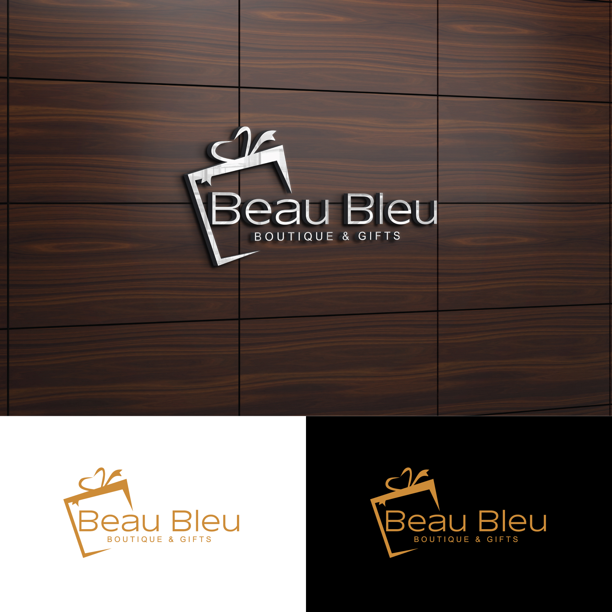 Diseño de Logo por StromDesignHub para Beau Bleu Boutique | Diseño #30279489