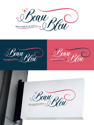 Logo Design by Design Athics for Beau Bleu Boutique | Design: #30277589