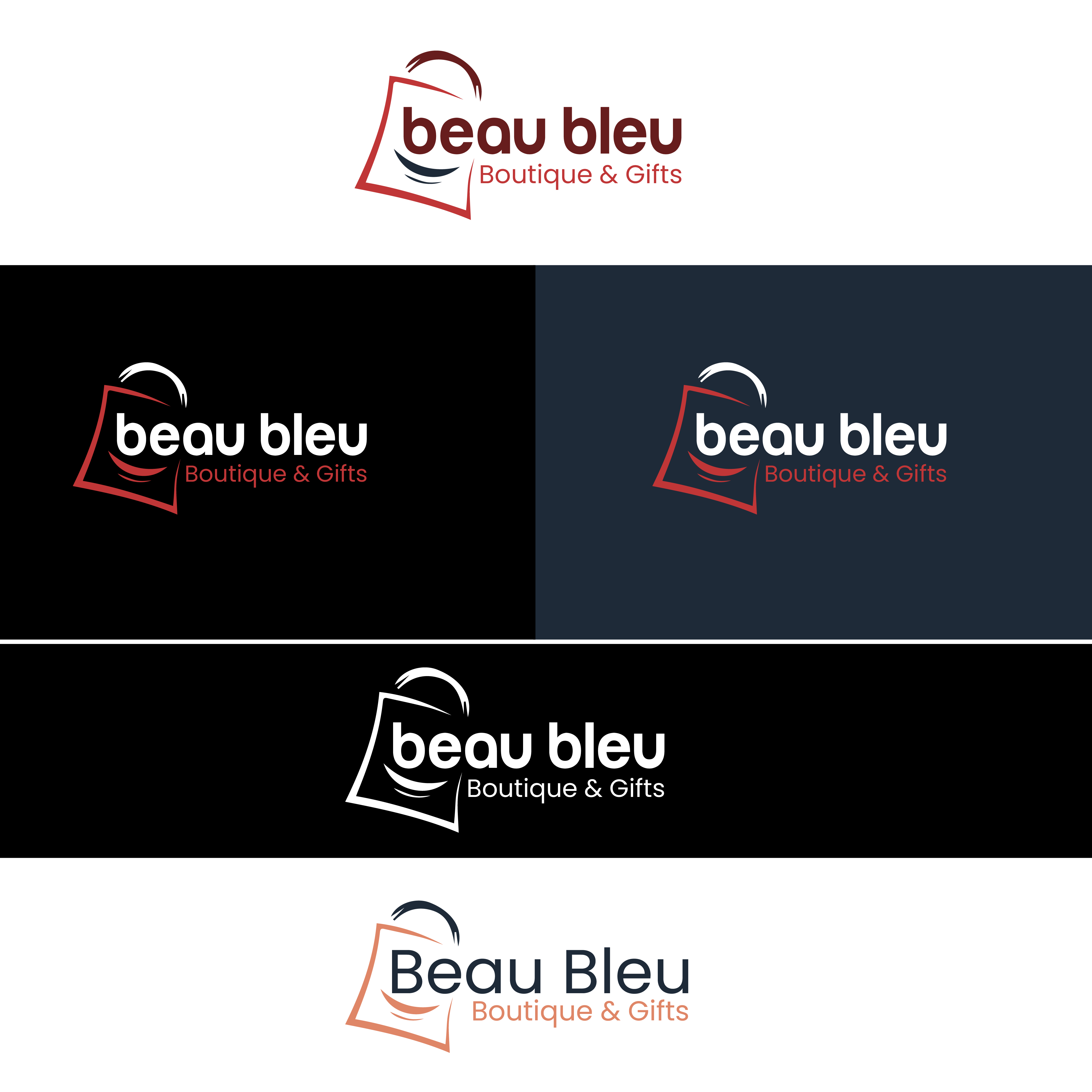 Logo-Design von Shariqology für Beau Bleu Boutique | Design #30284344