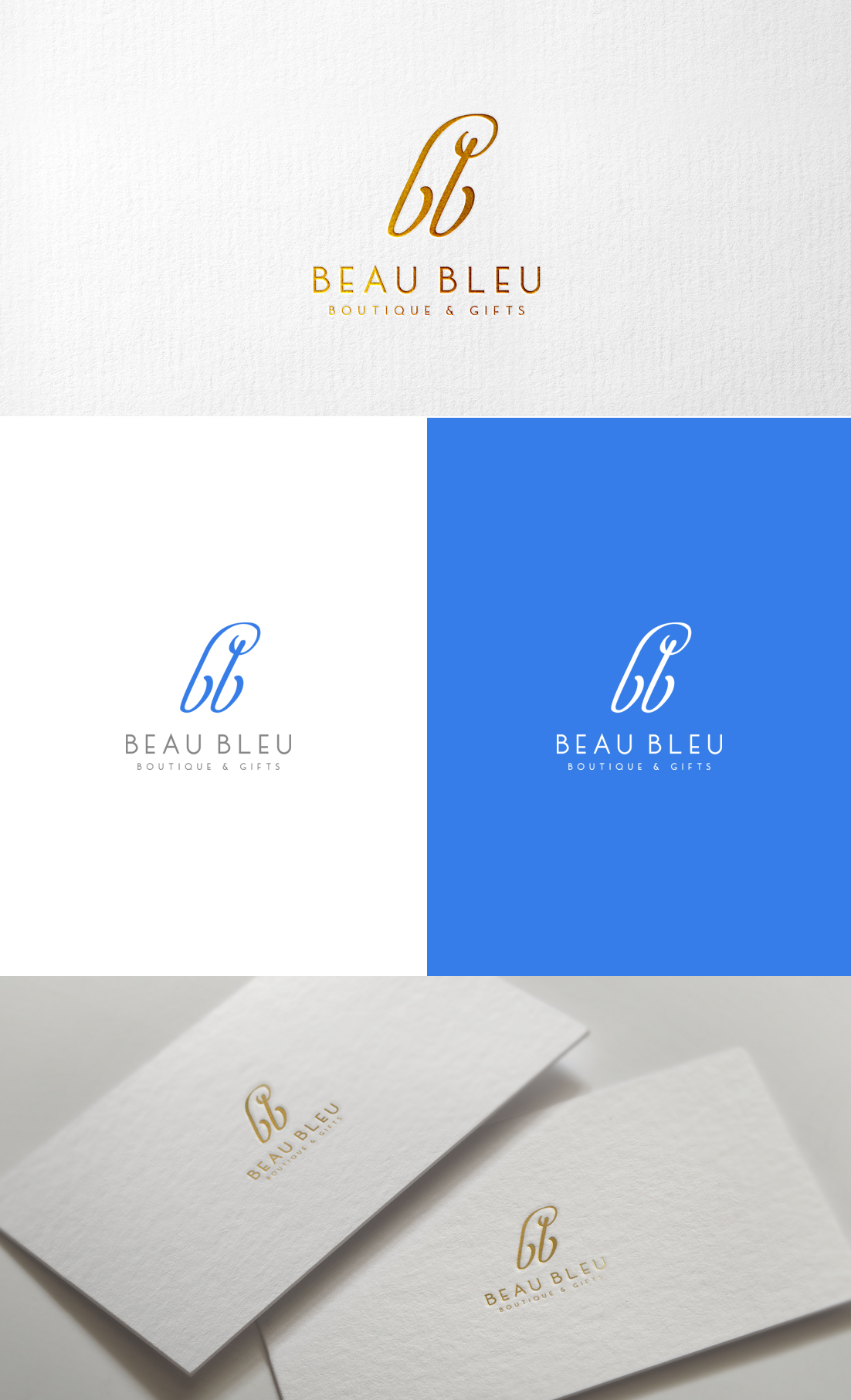 Logo Design by GLDesigns for Beau Bleu Boutique | Design #30274806