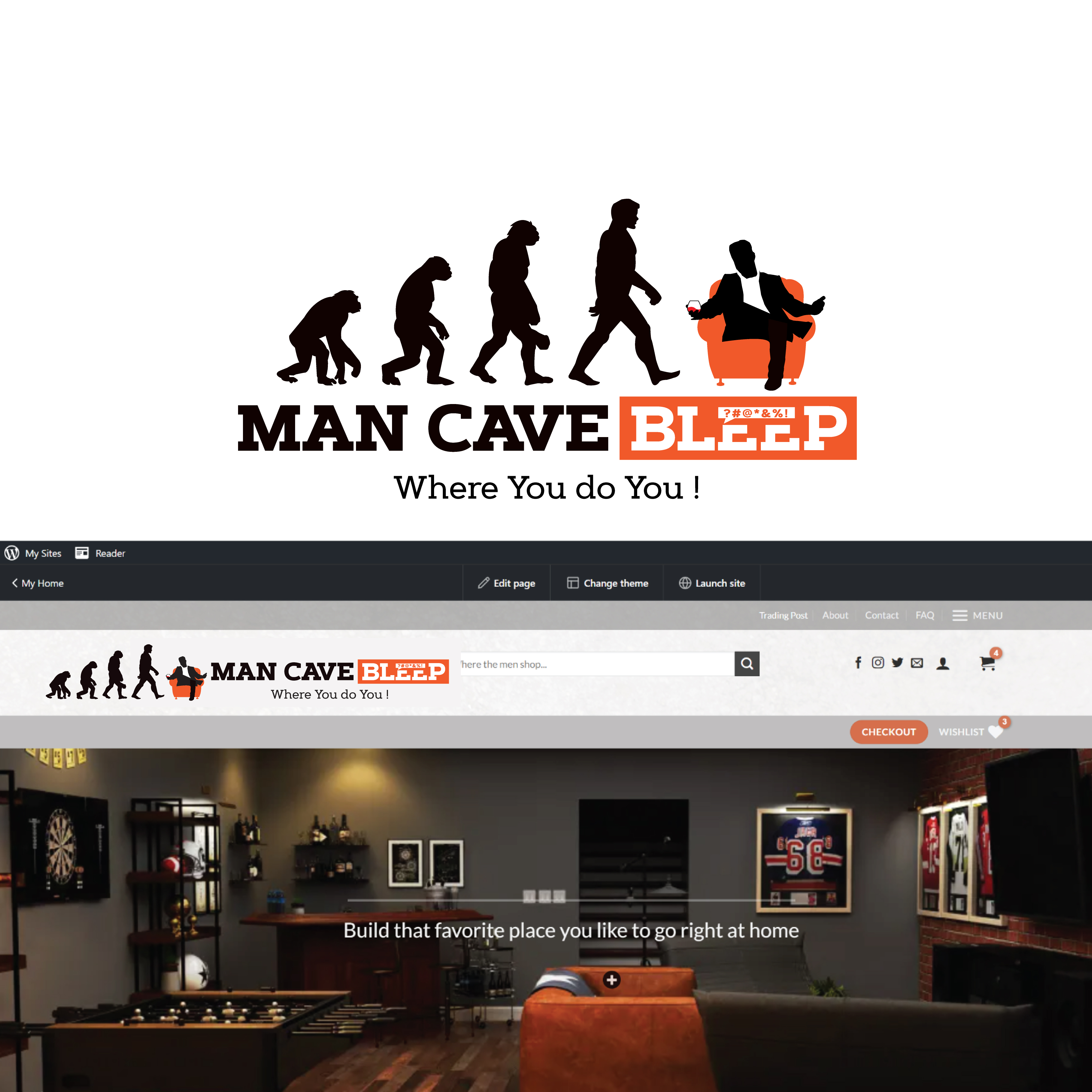 Logo Design by sherman for Mancavebleep LLC | Design #30399599