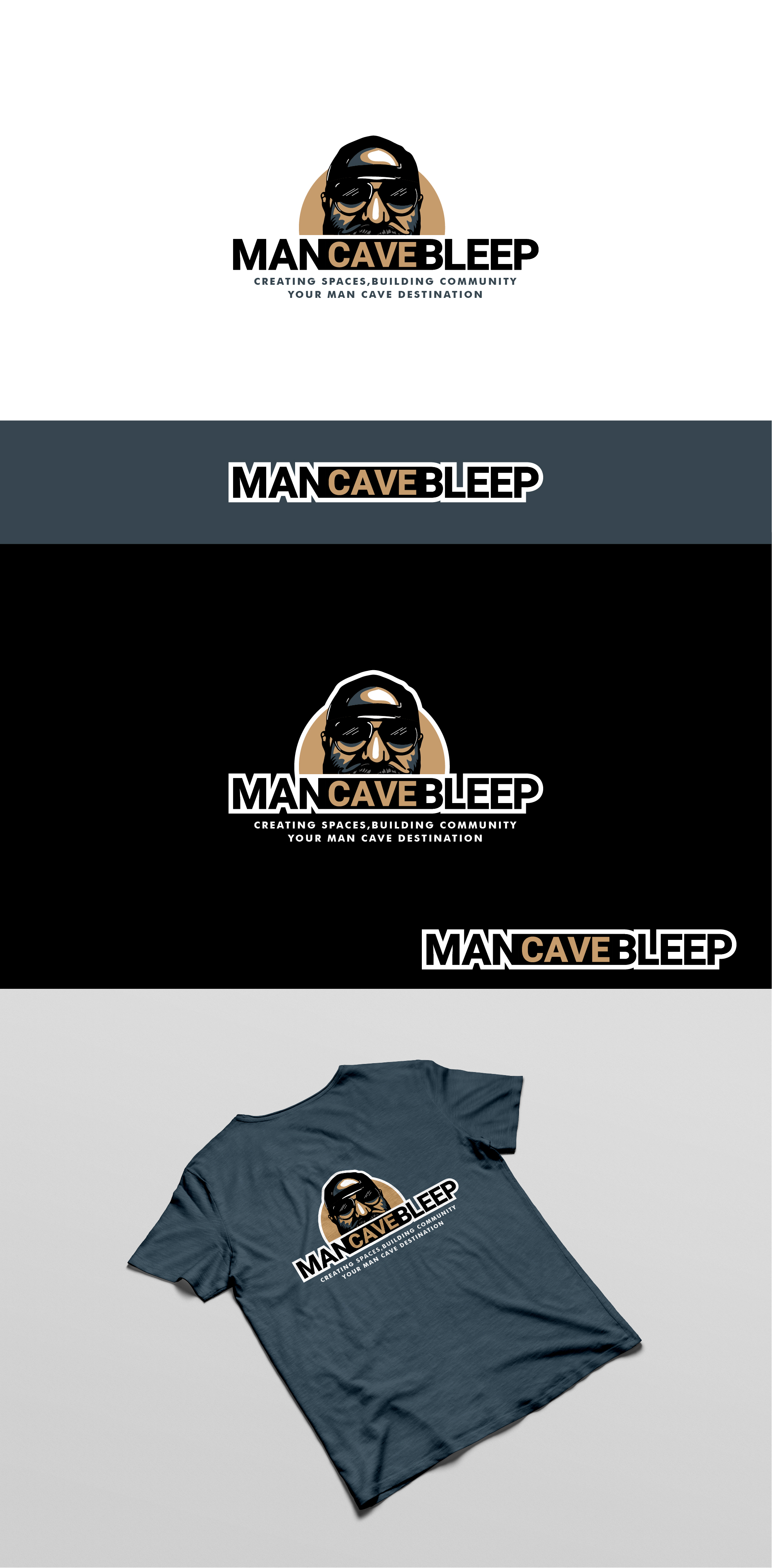 Logo Design by vidarshana 2 for Mancavebleep LLC | Design #30380531
