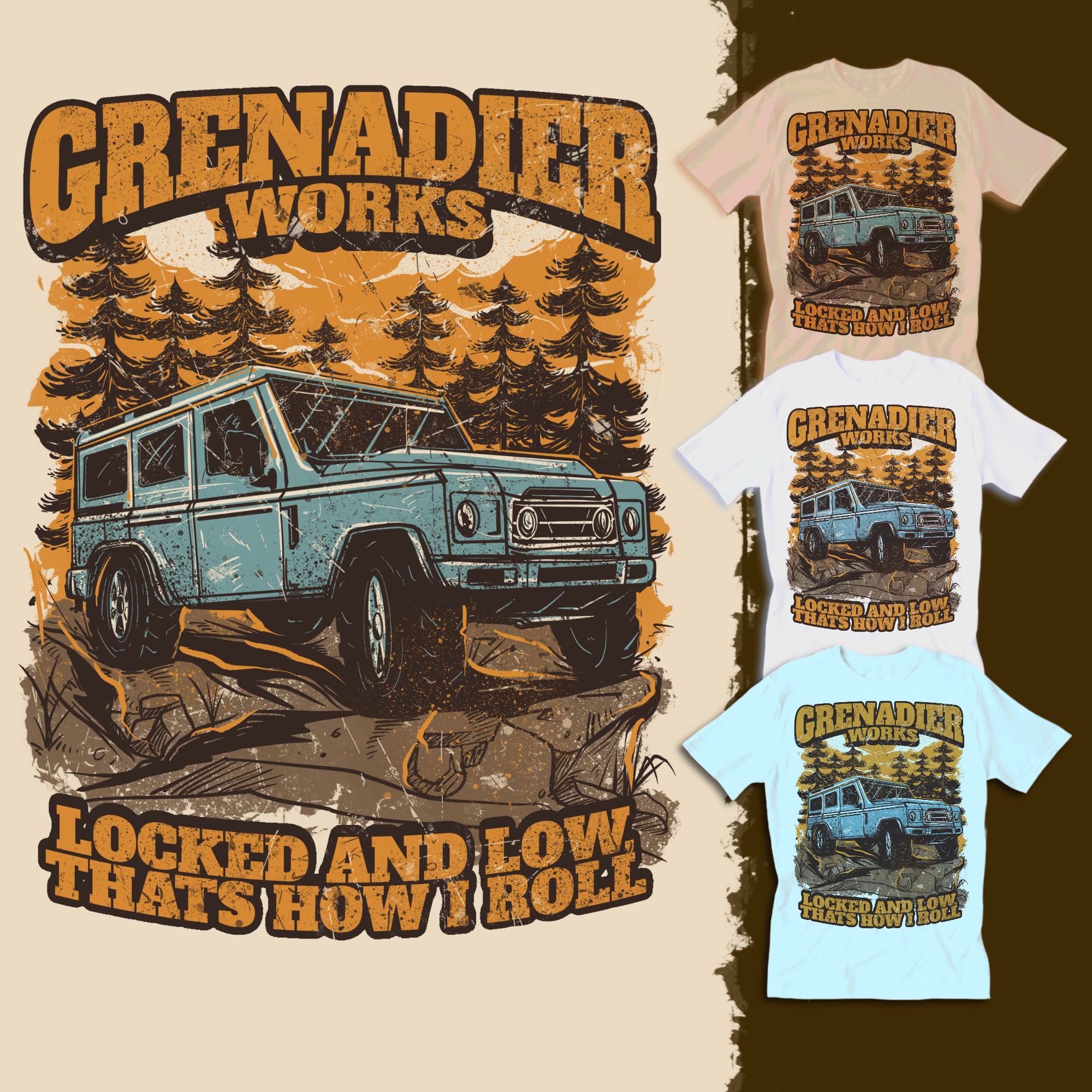 T-shirt Design by Falih A for Global Grenadiers (Grenadier Works) | Design #30308291