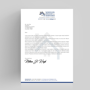 Letterhead Design by Designers Hub for this project | Design: #30287588
