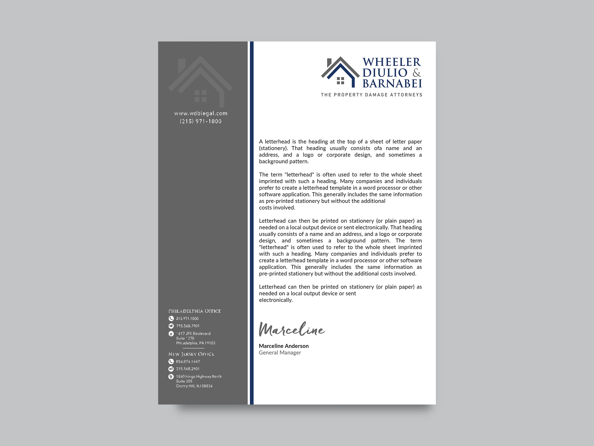 Letterhead Design by Creative Moon Design for this project | Design #30305673