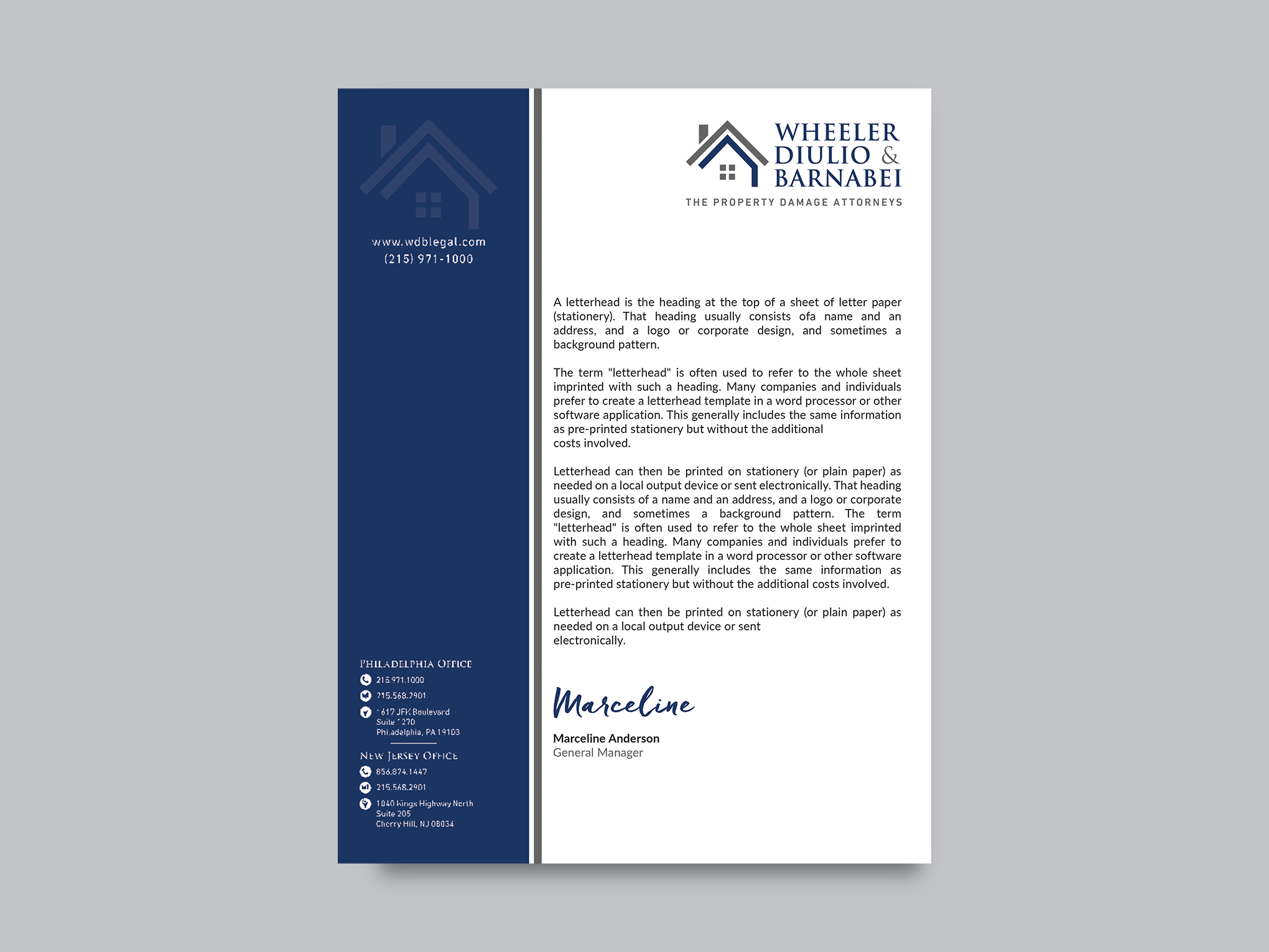 Letterhead Design by Creative Moon Design for this project | Design #30305674
