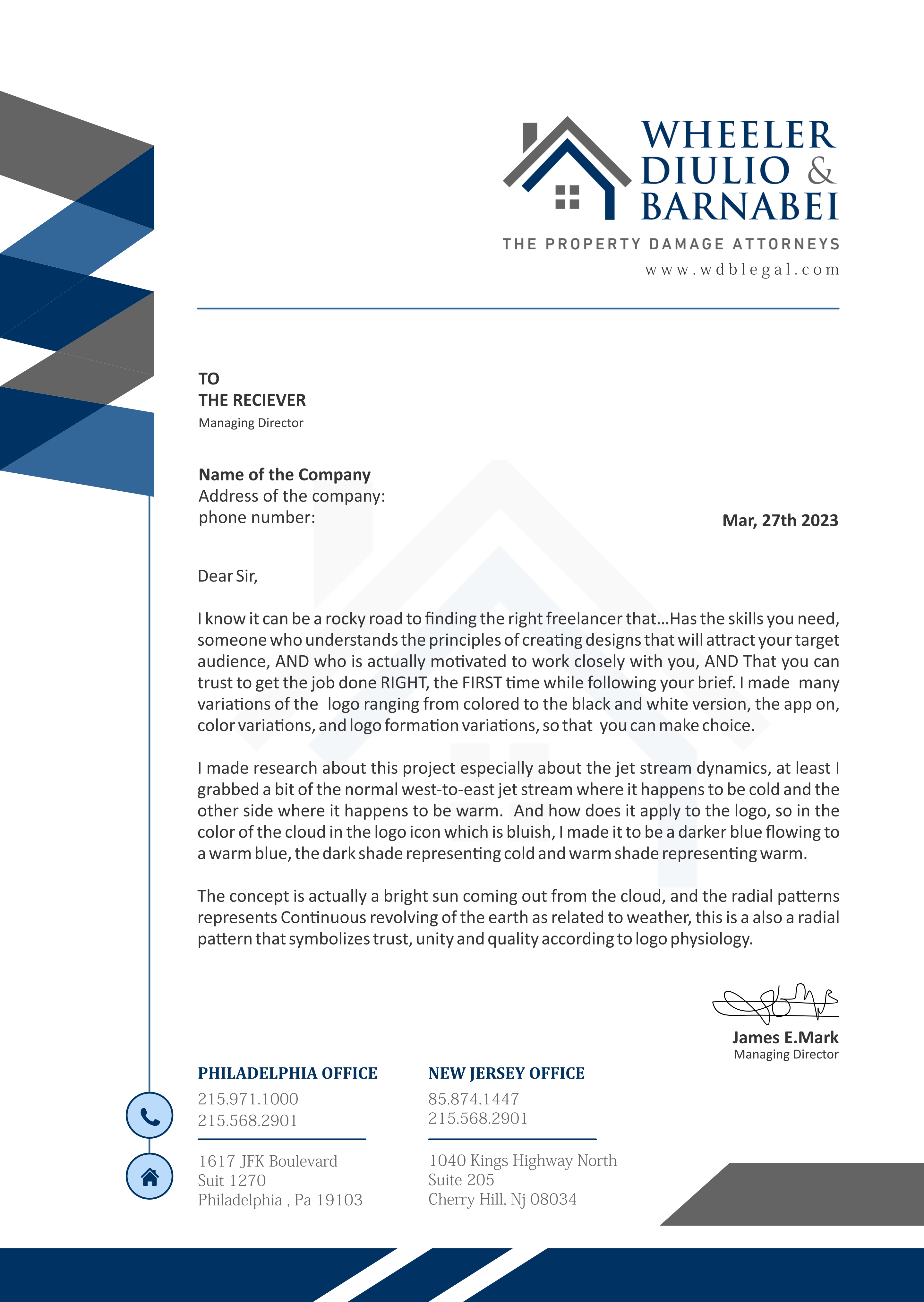 Letterhead Design by GDB Logo for this project | Design #30279011