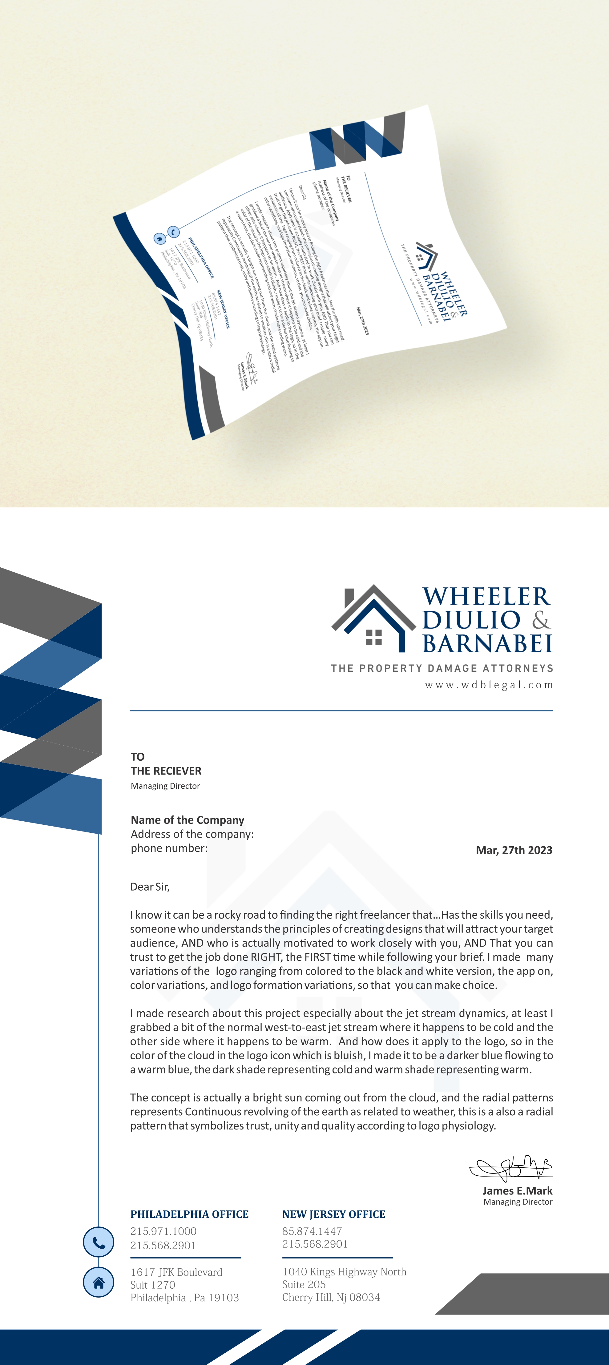 Letterhead Design by GDB Logo for this project | Design #30279012