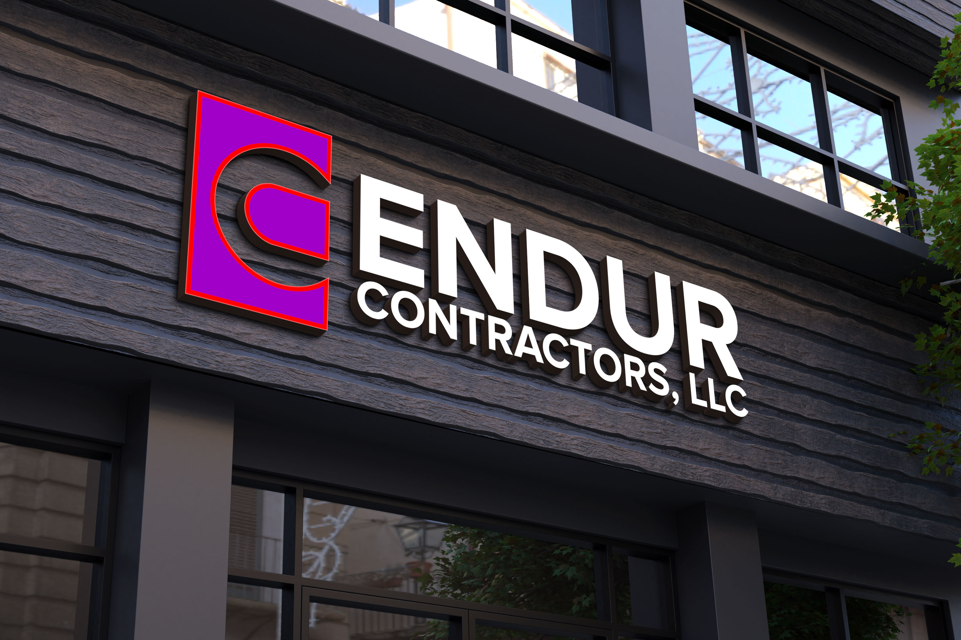 Logo Design by Kavth for Endur Contractors, LLC | Design #30303115