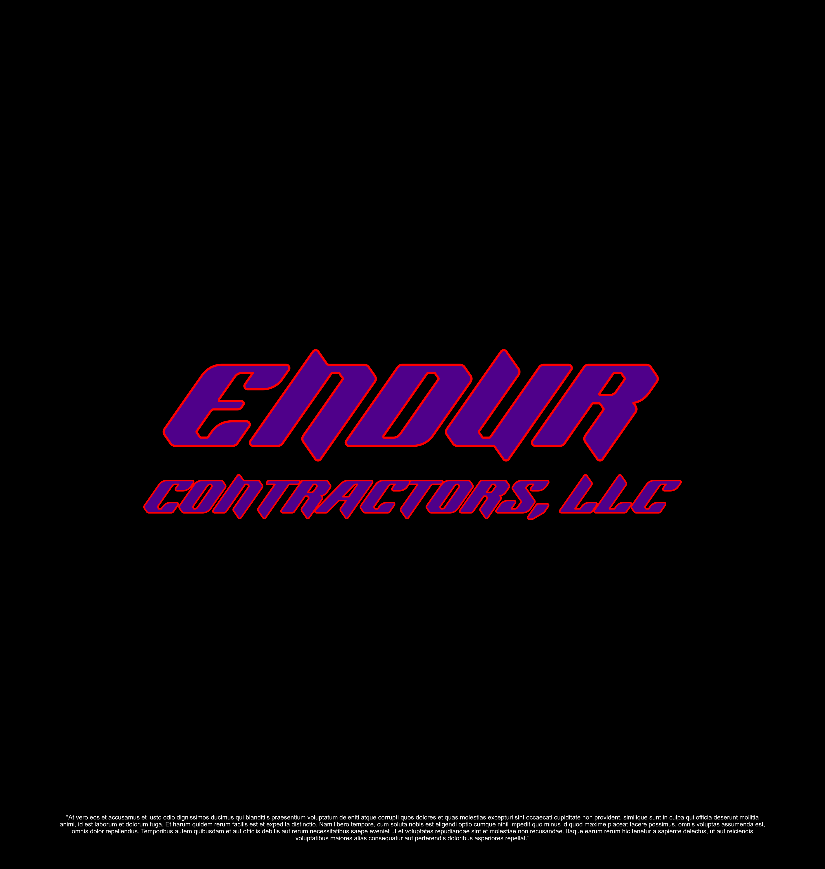 Logo Design by saesean for Endur Contractors, LLC | Design #30279259