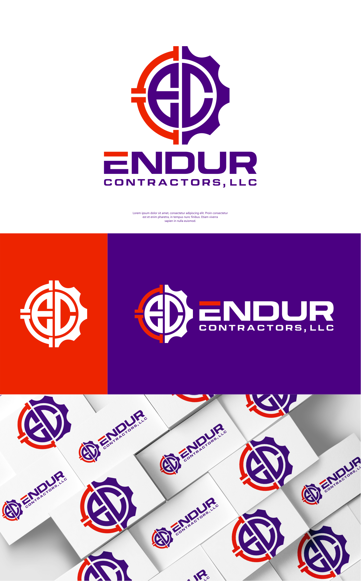 Logo Design by artswolf for Endur Contractors, LLC | Design #30316396