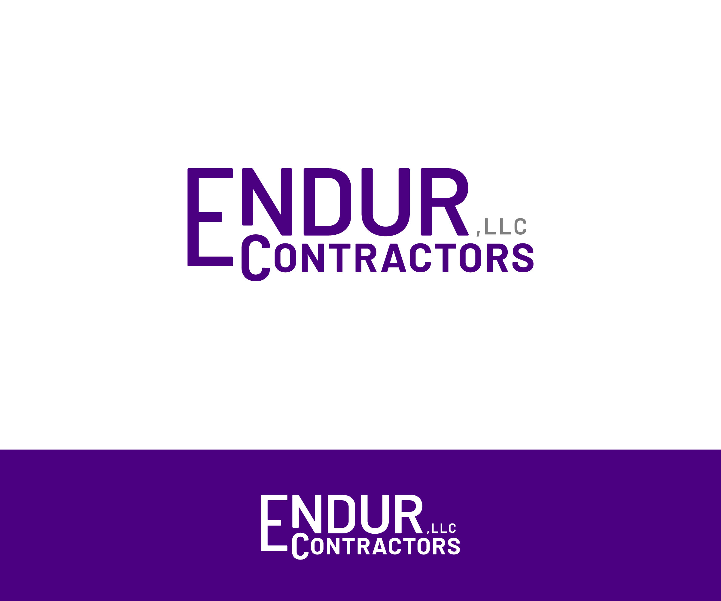 Logo Design by ecorokerz for Endur Contractors, LLC | Design #30278350
