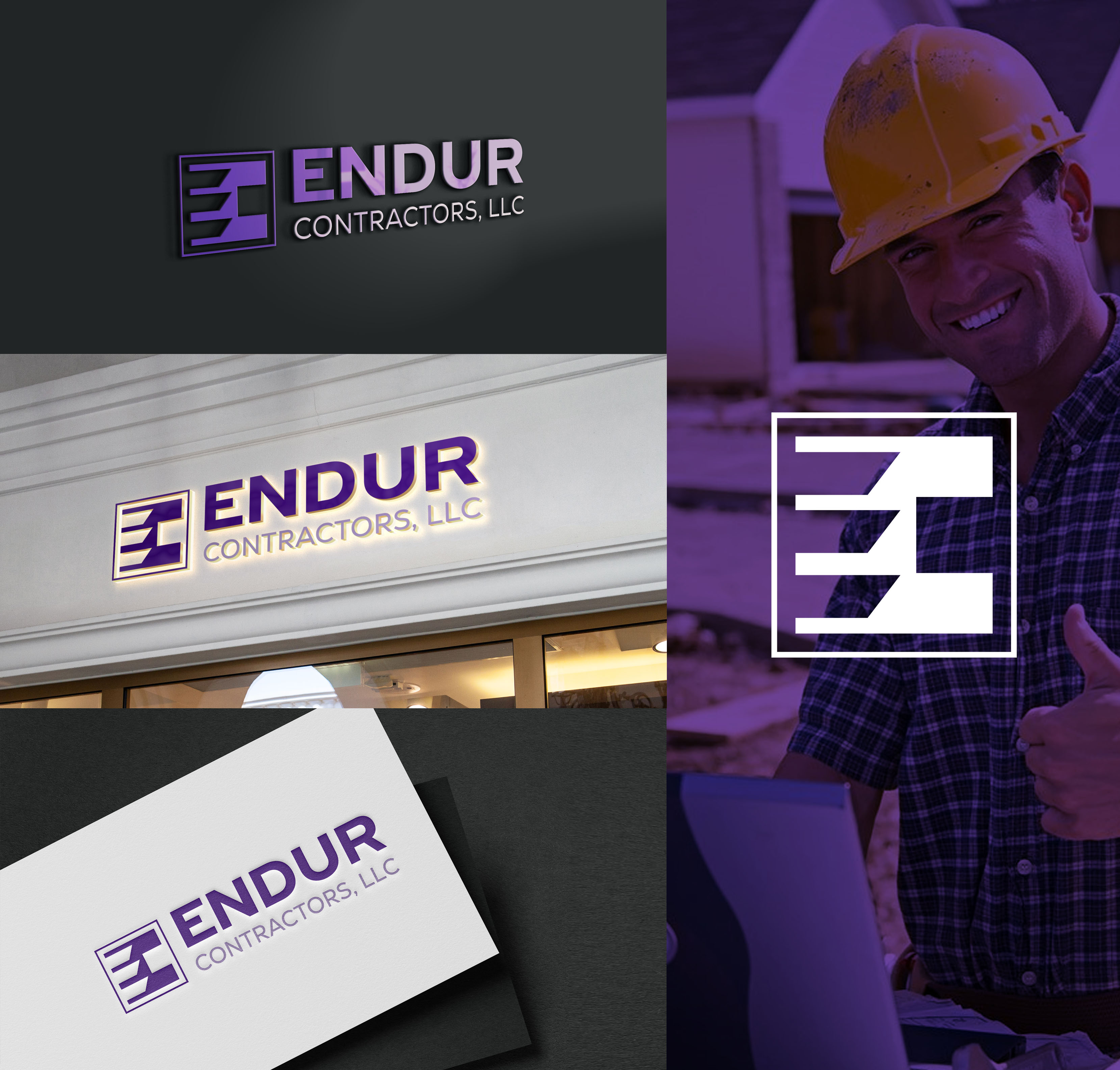 Logo Design by aexoagency for Endur Contractors, LLC | Design #30278532