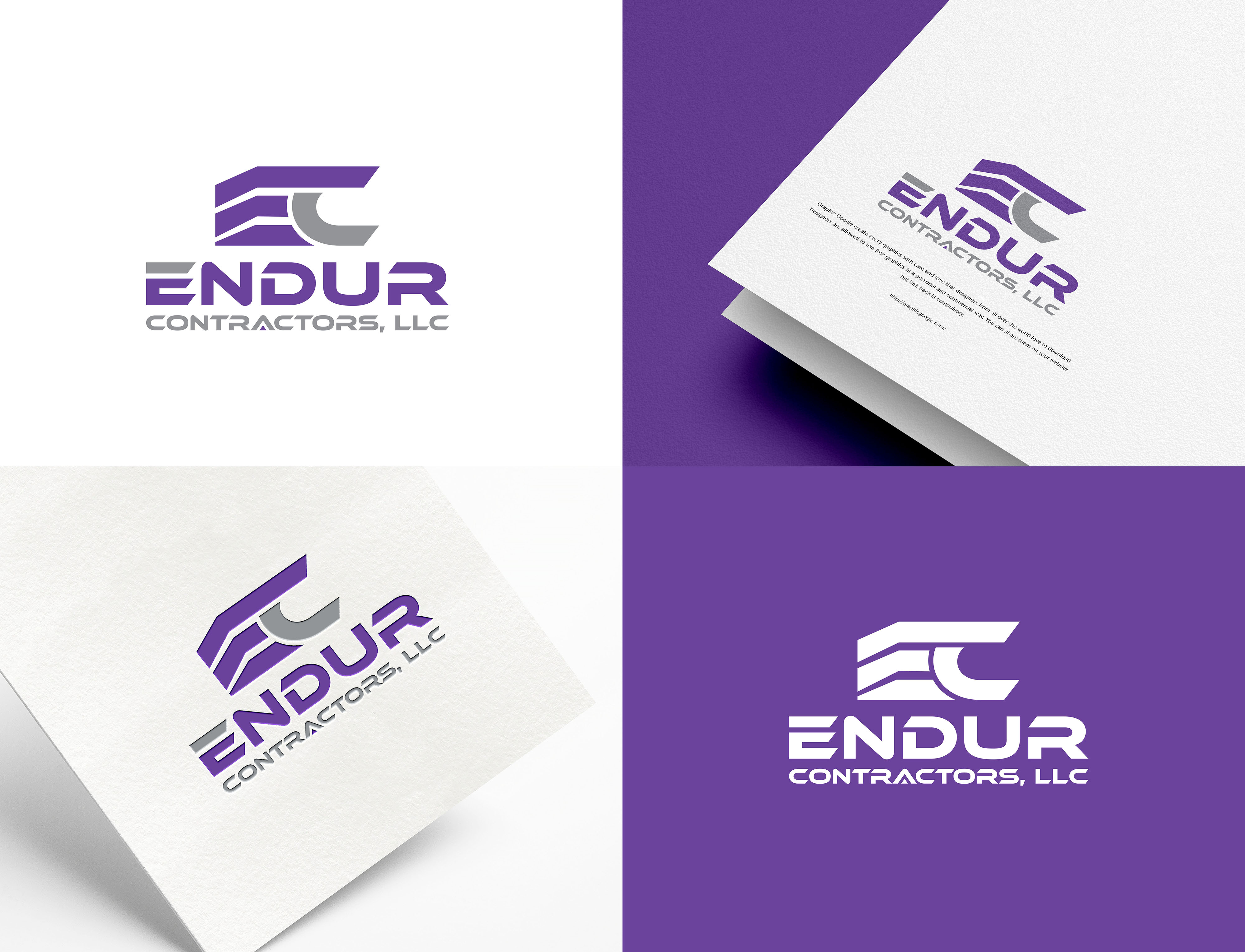 Diseño de Logo por aexoagency para Endur Contractors, LLC | Diseño #30278732