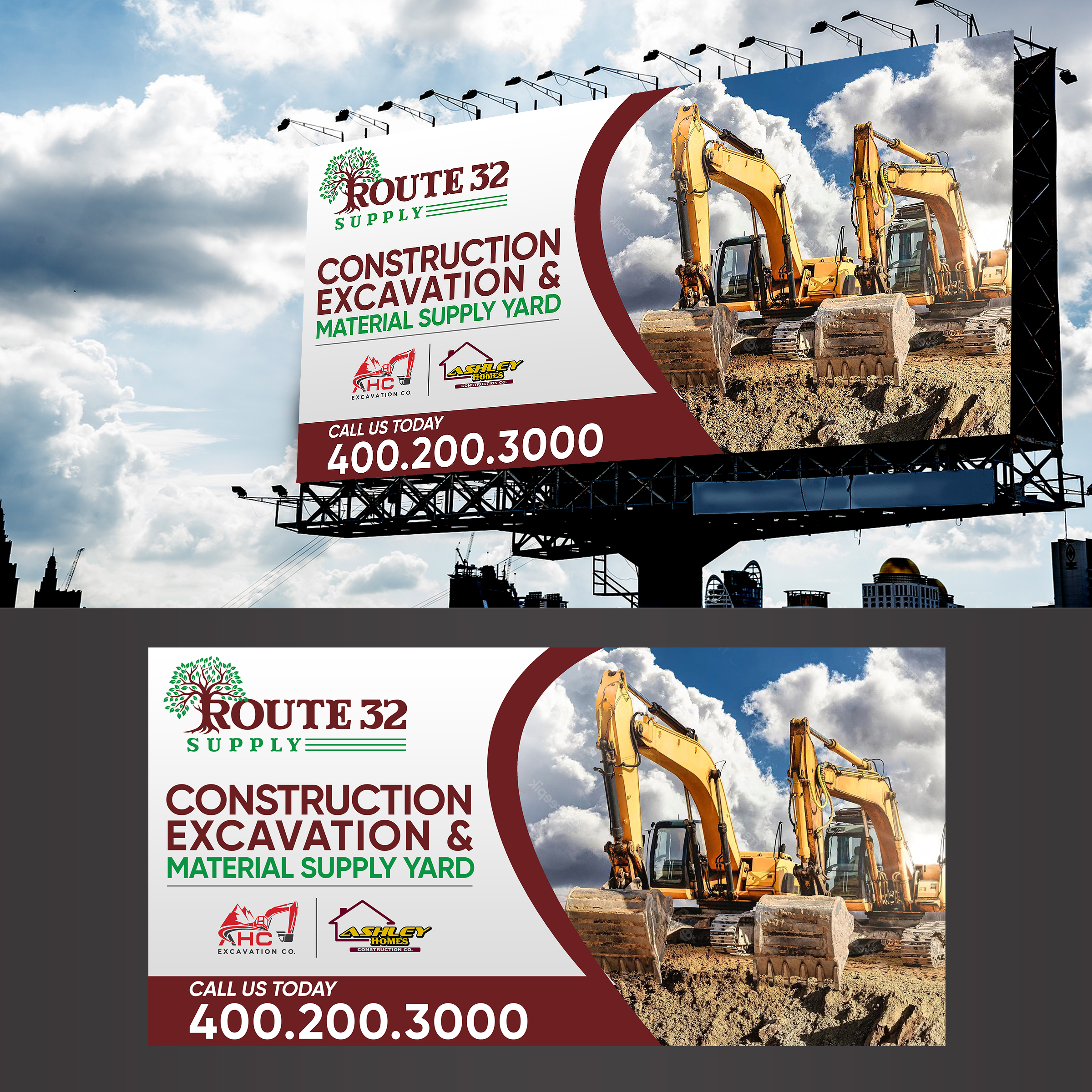Billboard Design by Designers Hub for Ashley Homes Construction Co LLC | Design #30340076