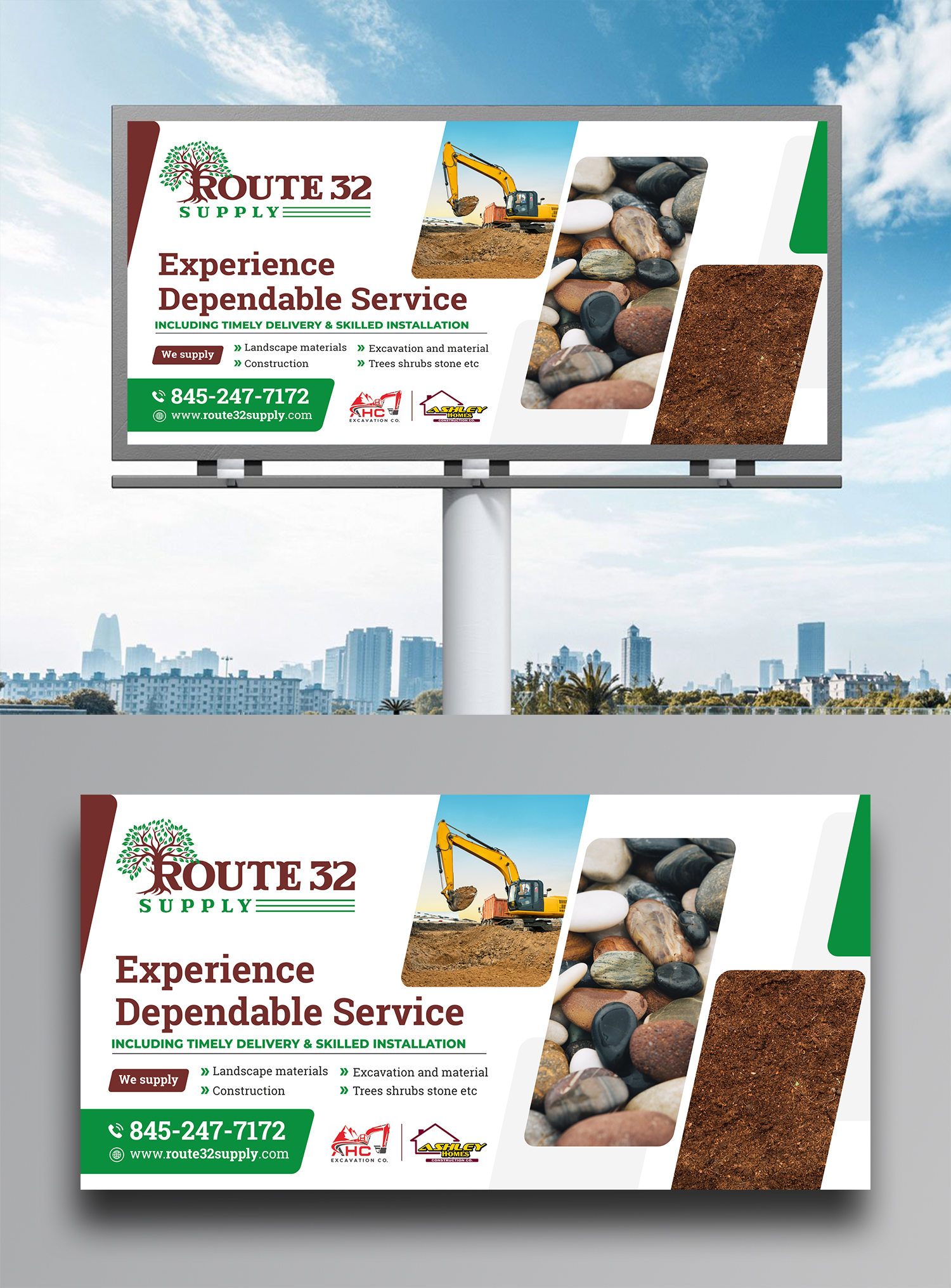 Billboard Design by KreativeMadz for Ashley Homes Construction Co LLC | Design #30335673