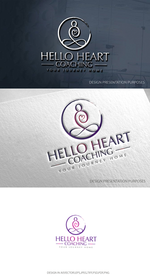 Logo Design by zebronicgraphic for Hello Heart Coaching | Design: #30286976