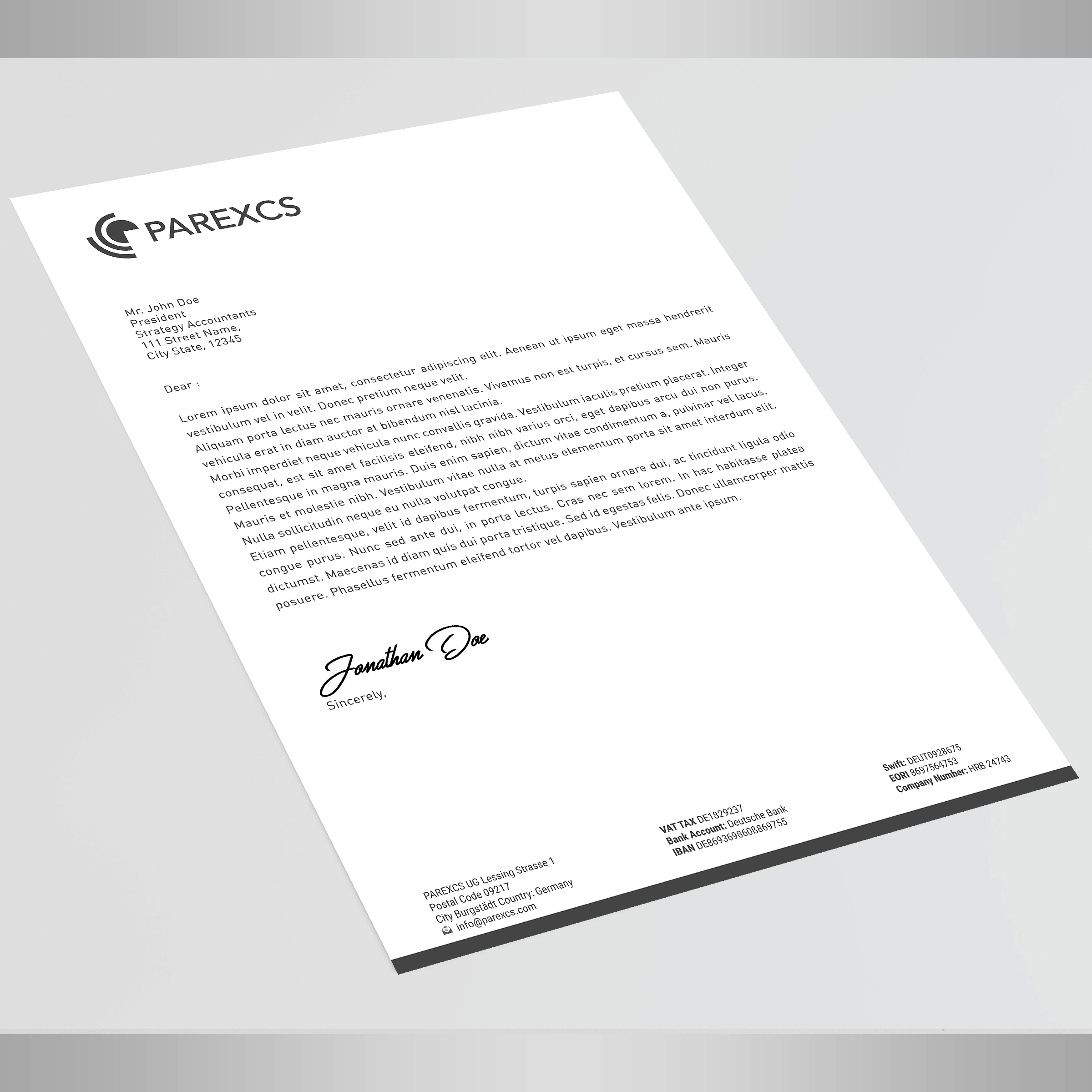 Letterhead Design by Designers Hub for this project | Design #30293315