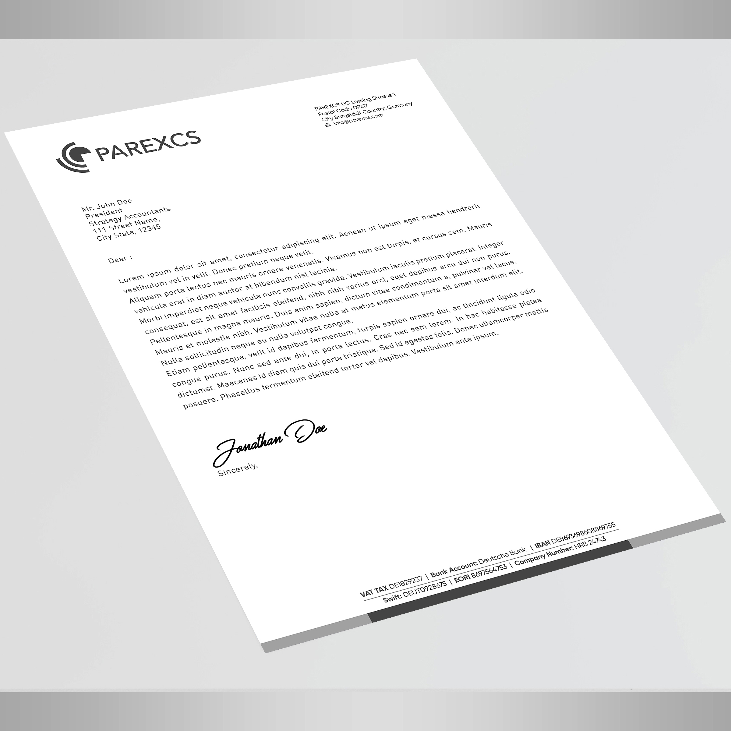 Letterhead Design by Designers Hub for this project | Design #30293460