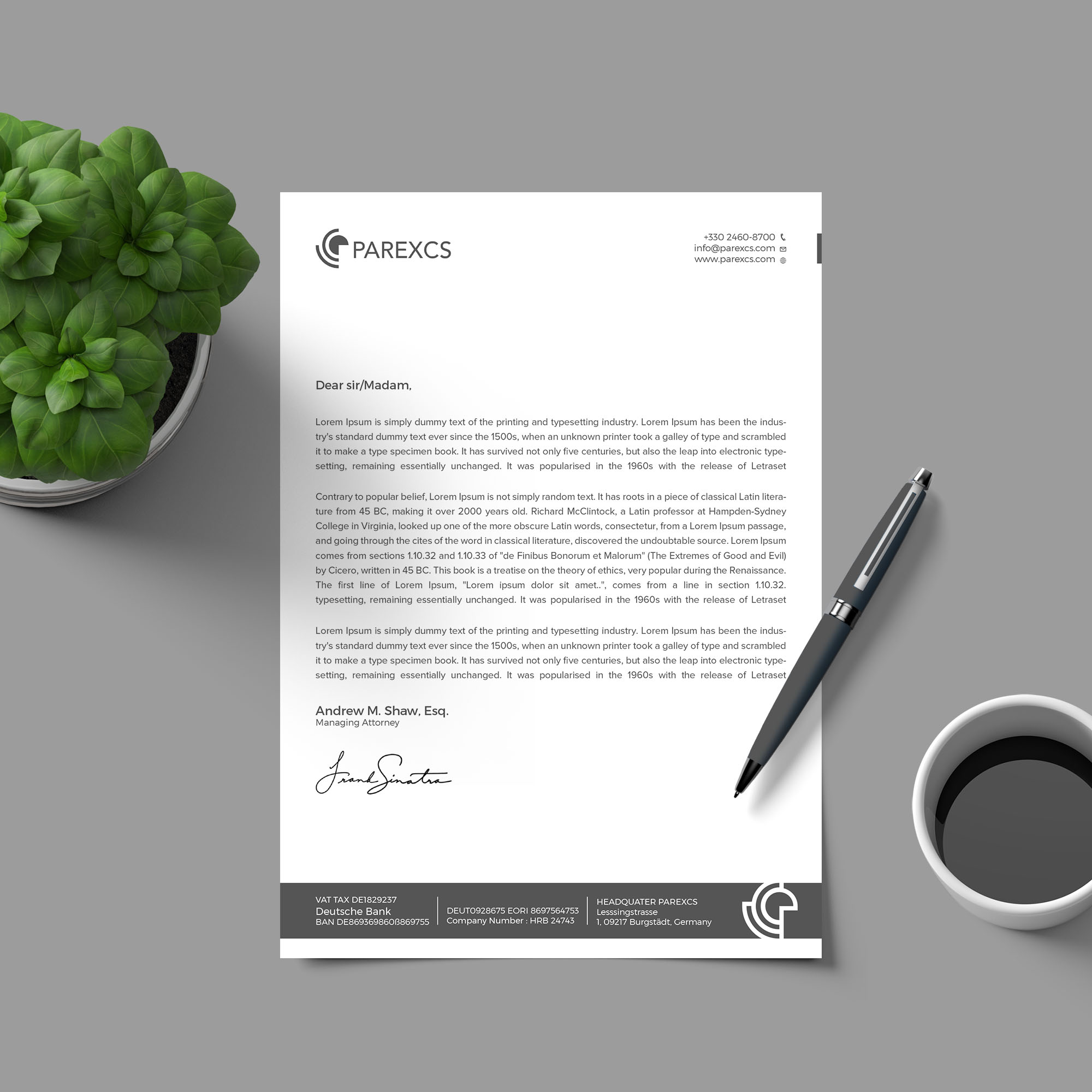 Letterhead Design by RENEXIT for this project | Design #30300805