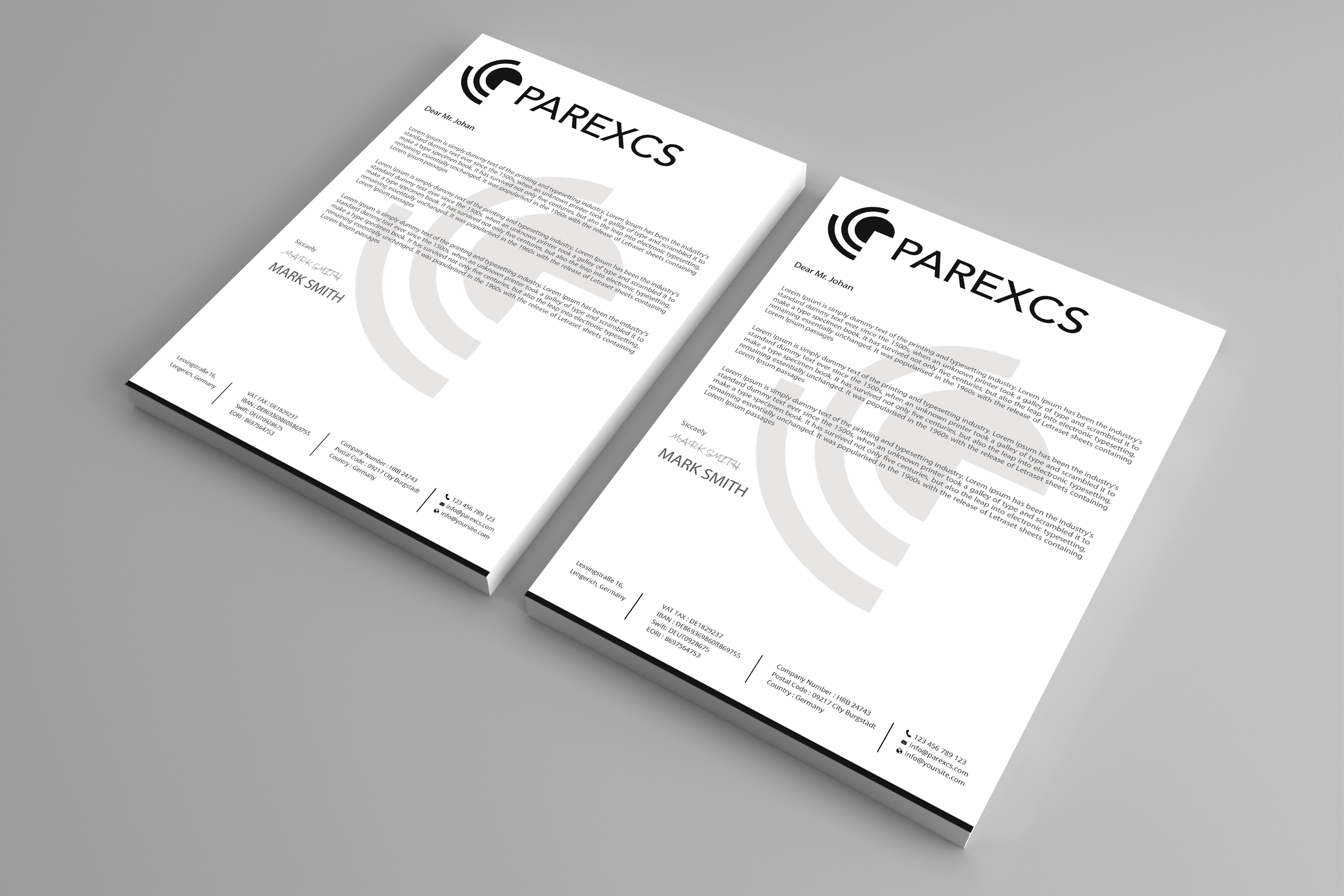 Letterhead Design by Expert Bappy for this project | Design #30290352