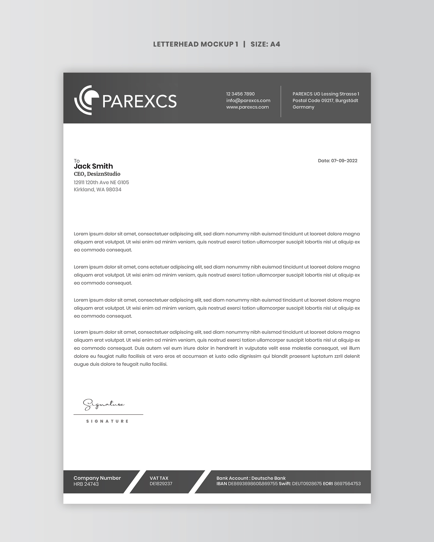 Letterhead Design by Expert Designer for this project | Design #30286399