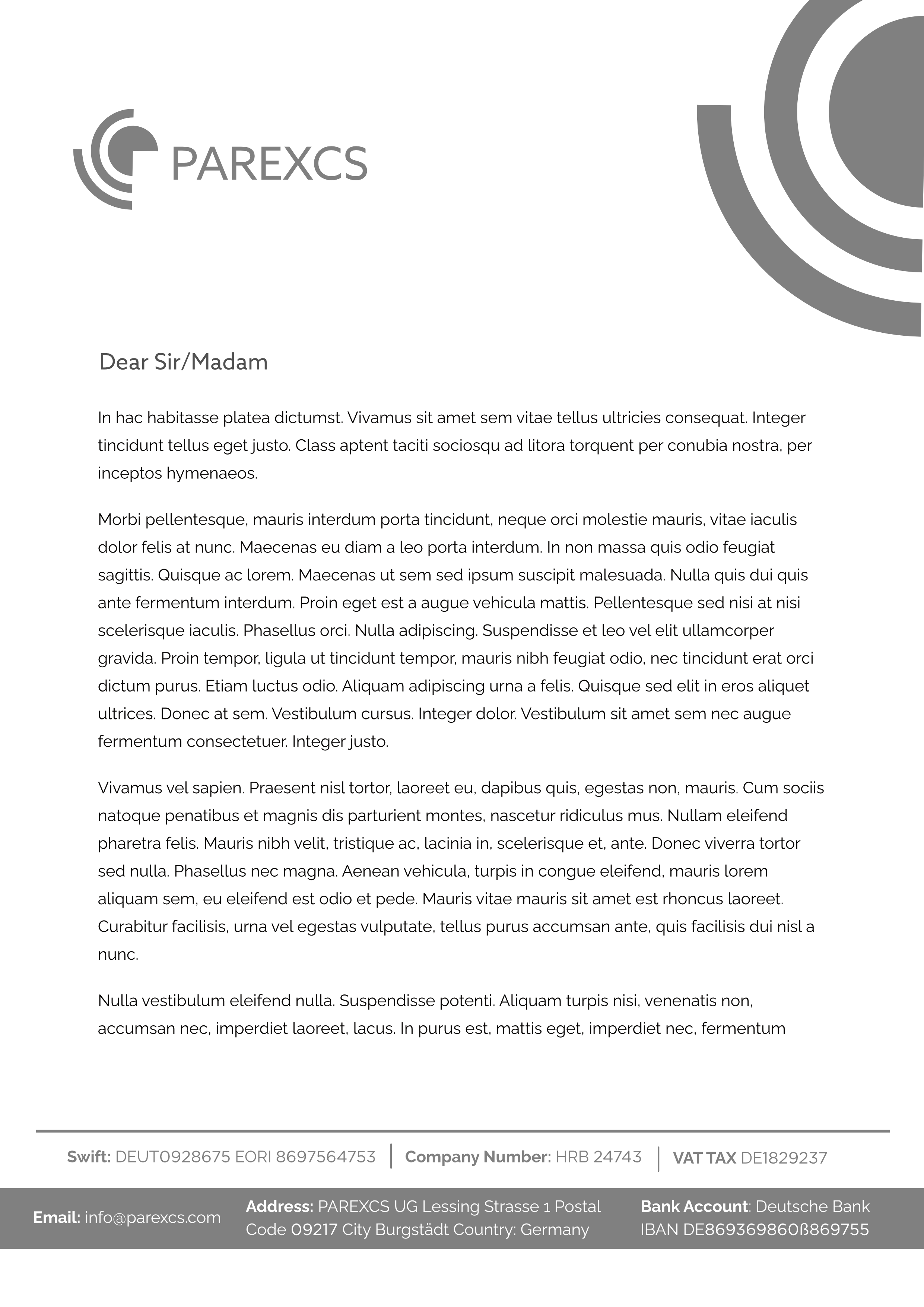 Letterhead Design by Greynoww for this project | Design #30296562