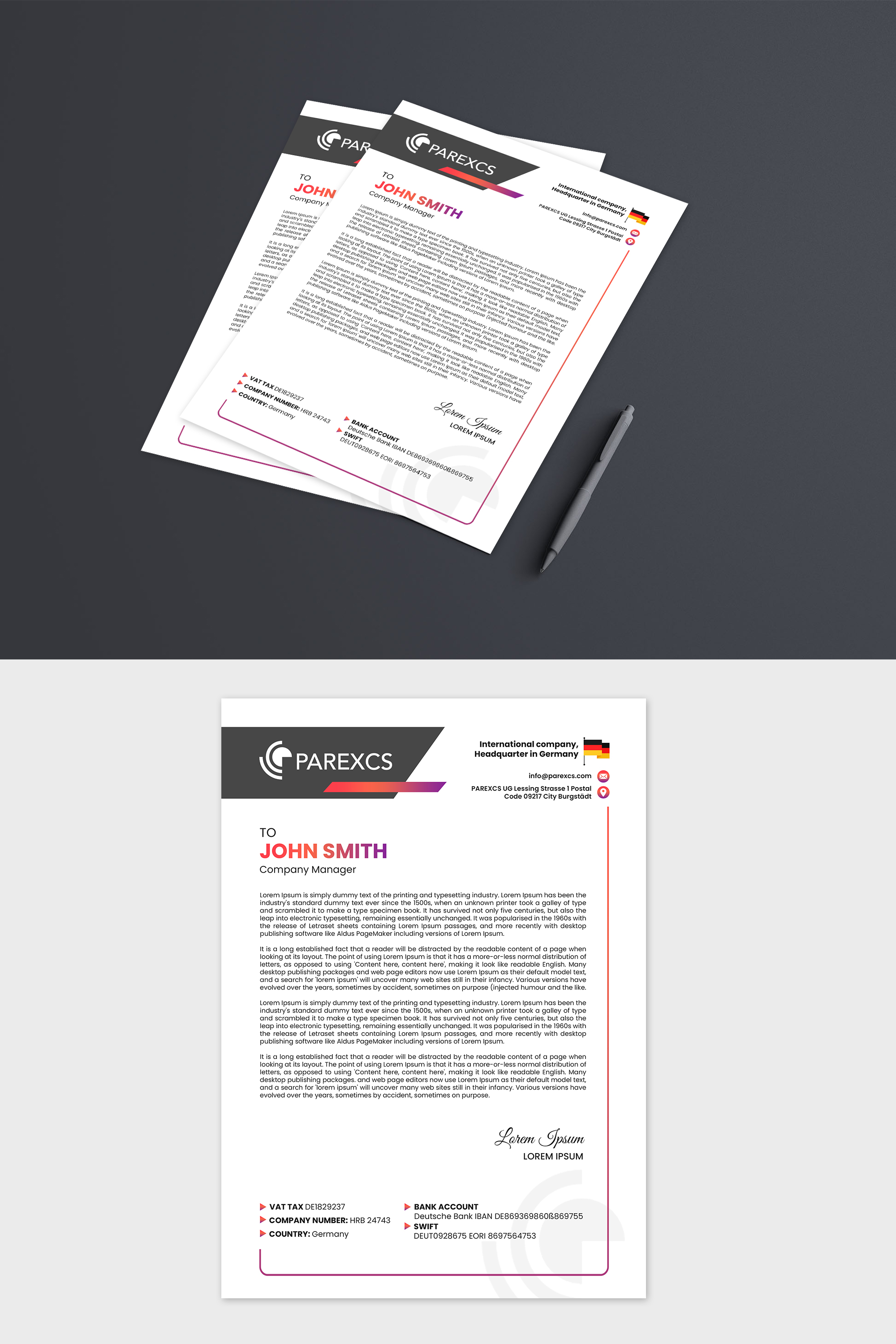 Letterhead Design by debdesign for this project | Design #30300898
