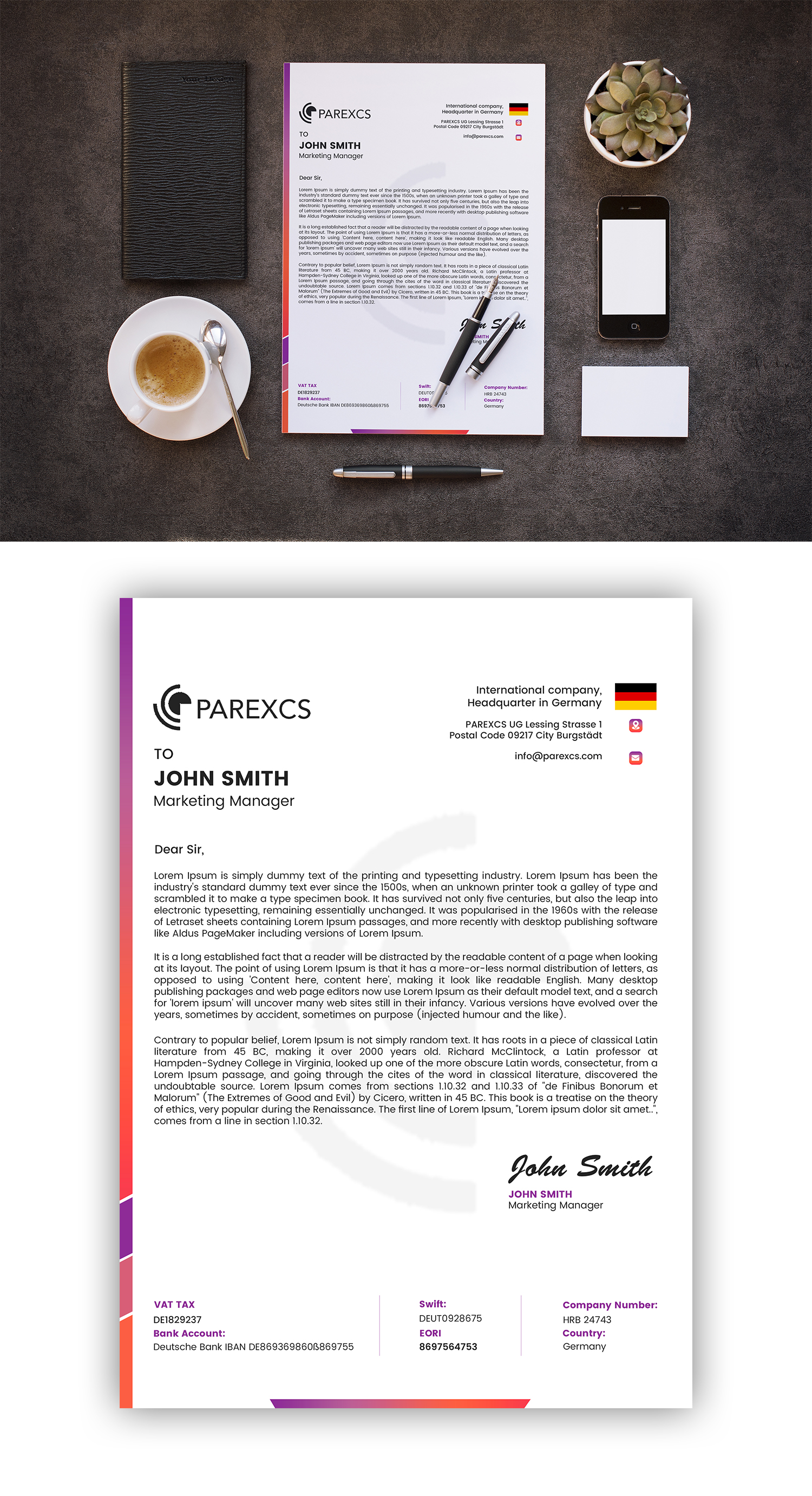 Letterhead Design by debdesign for this project | Design #30301074
