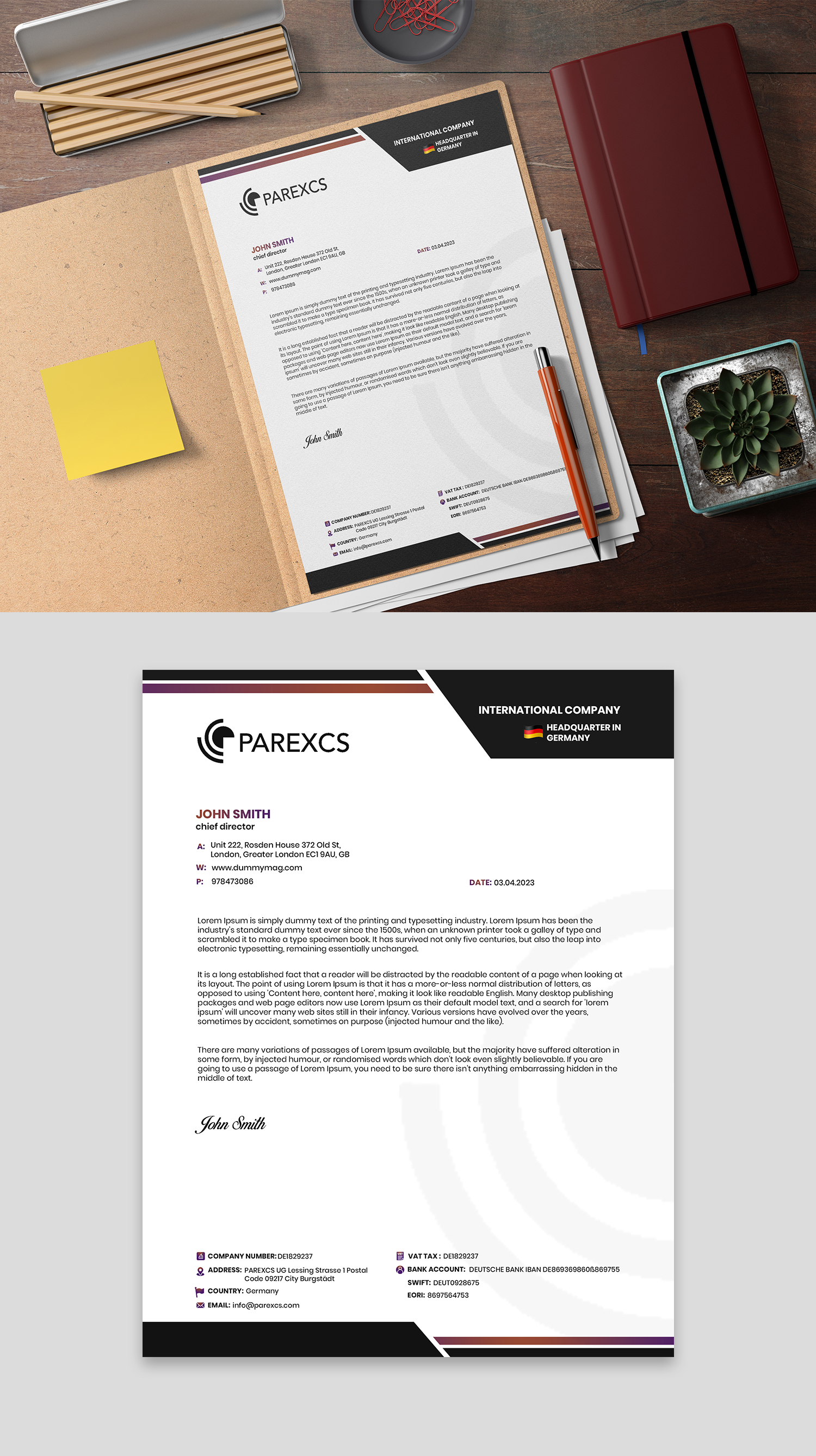 Letterhead Design by debdesign for this project | Design #30301128