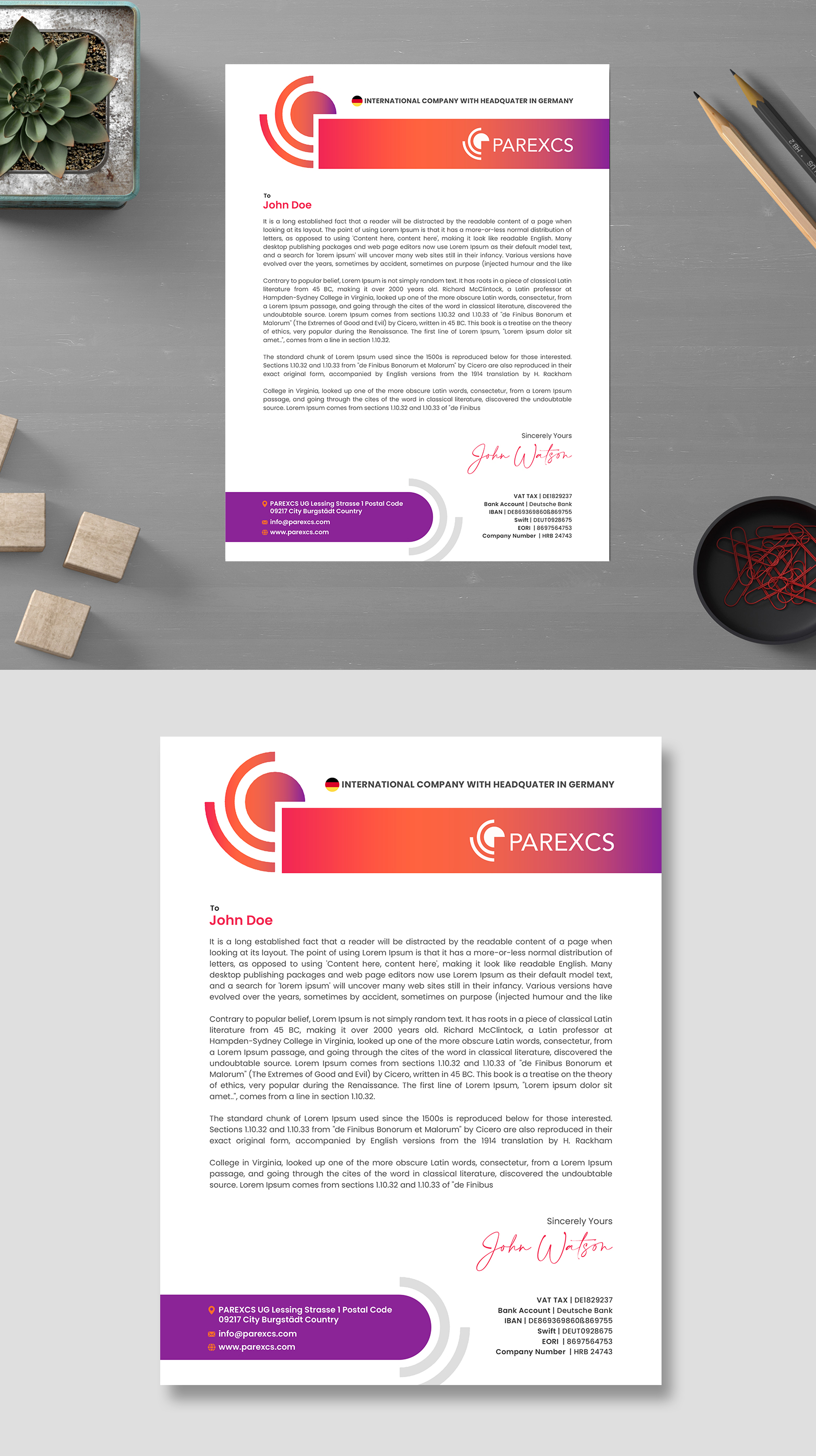 Letterhead Design by debdesign for this project | Design #30301258