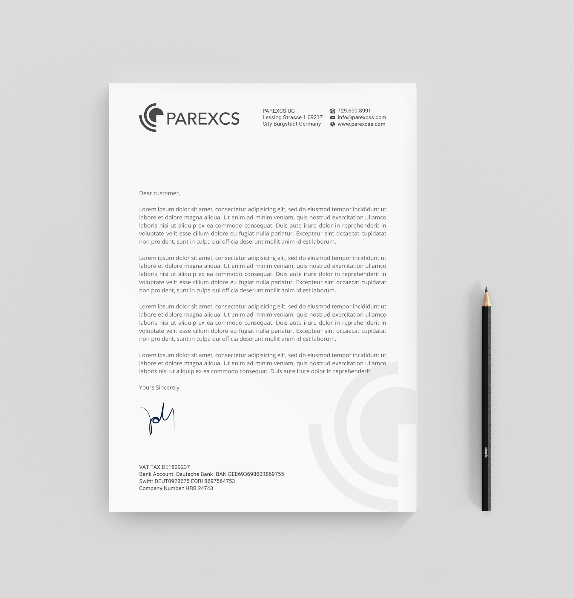 Letterhead Design by R.design for this project | Design #30284729
