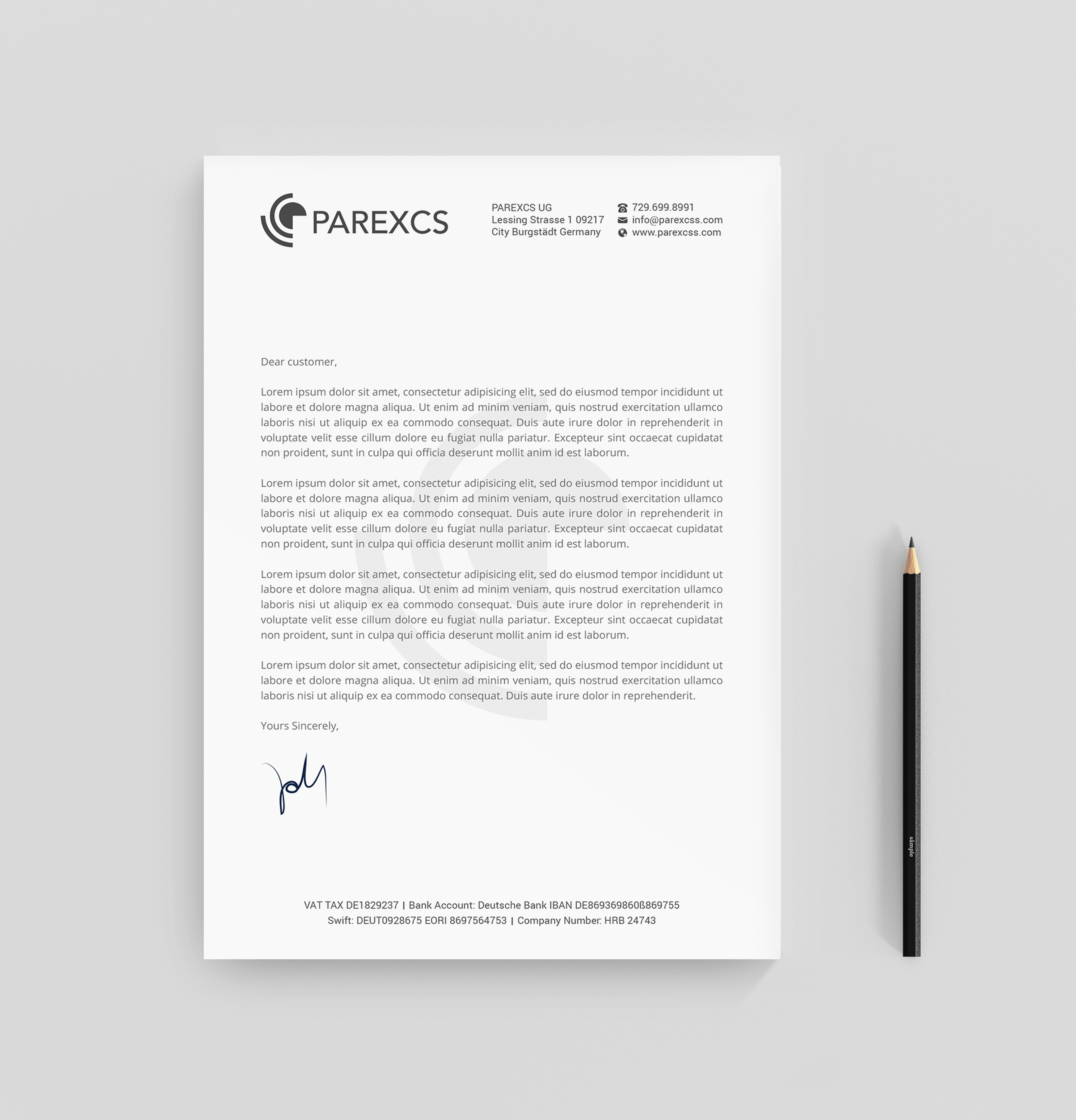 Letterhead Design by R.design for this project | Design #30284745